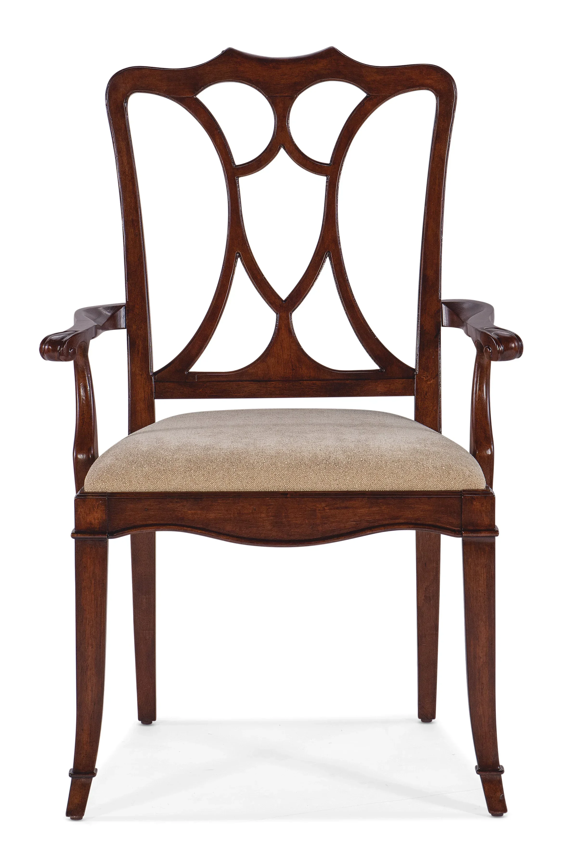 Charleston Upholstered Seat Arm Chair - Set of 2 - Image 6