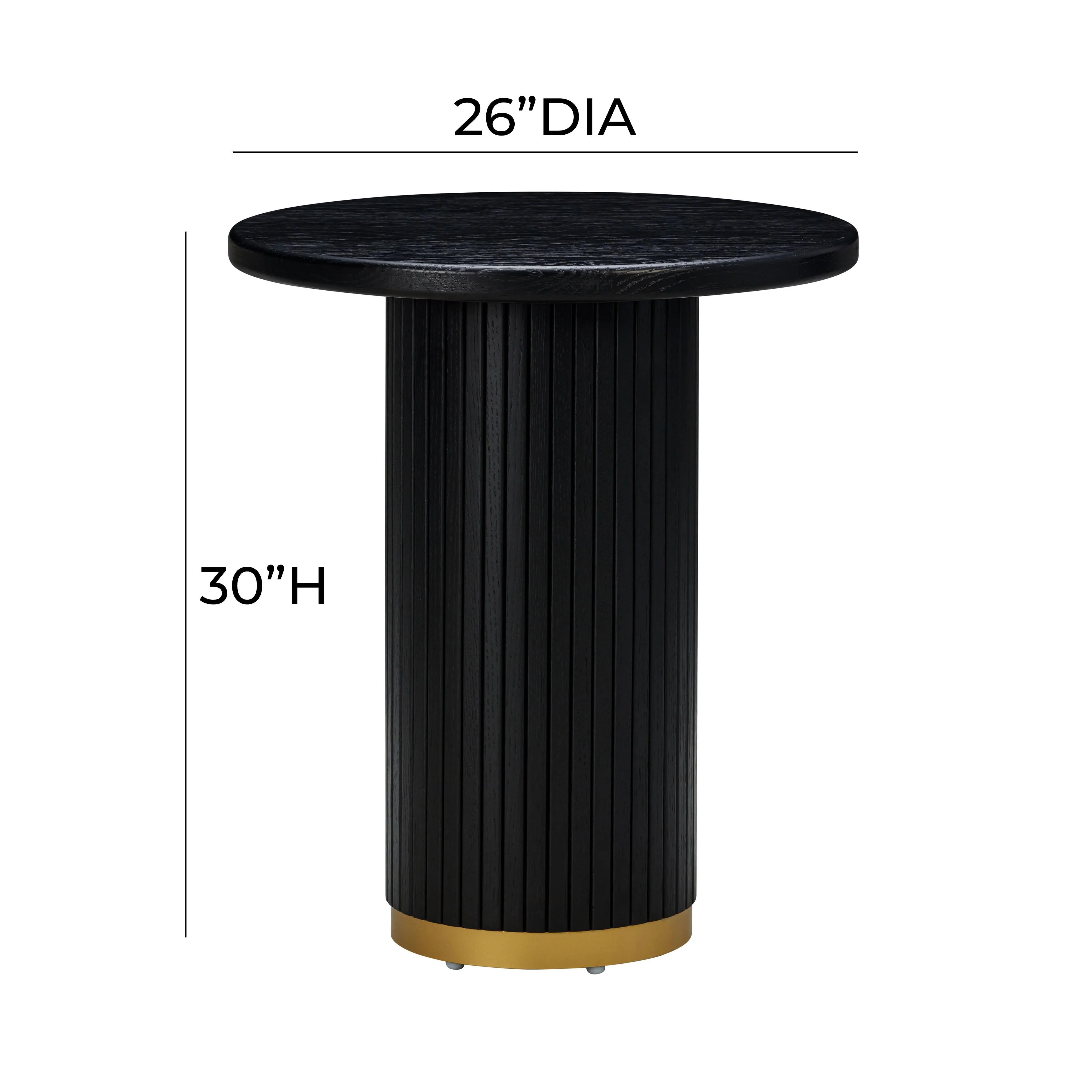 Chelsea Black Oak Entry Table - Image 7