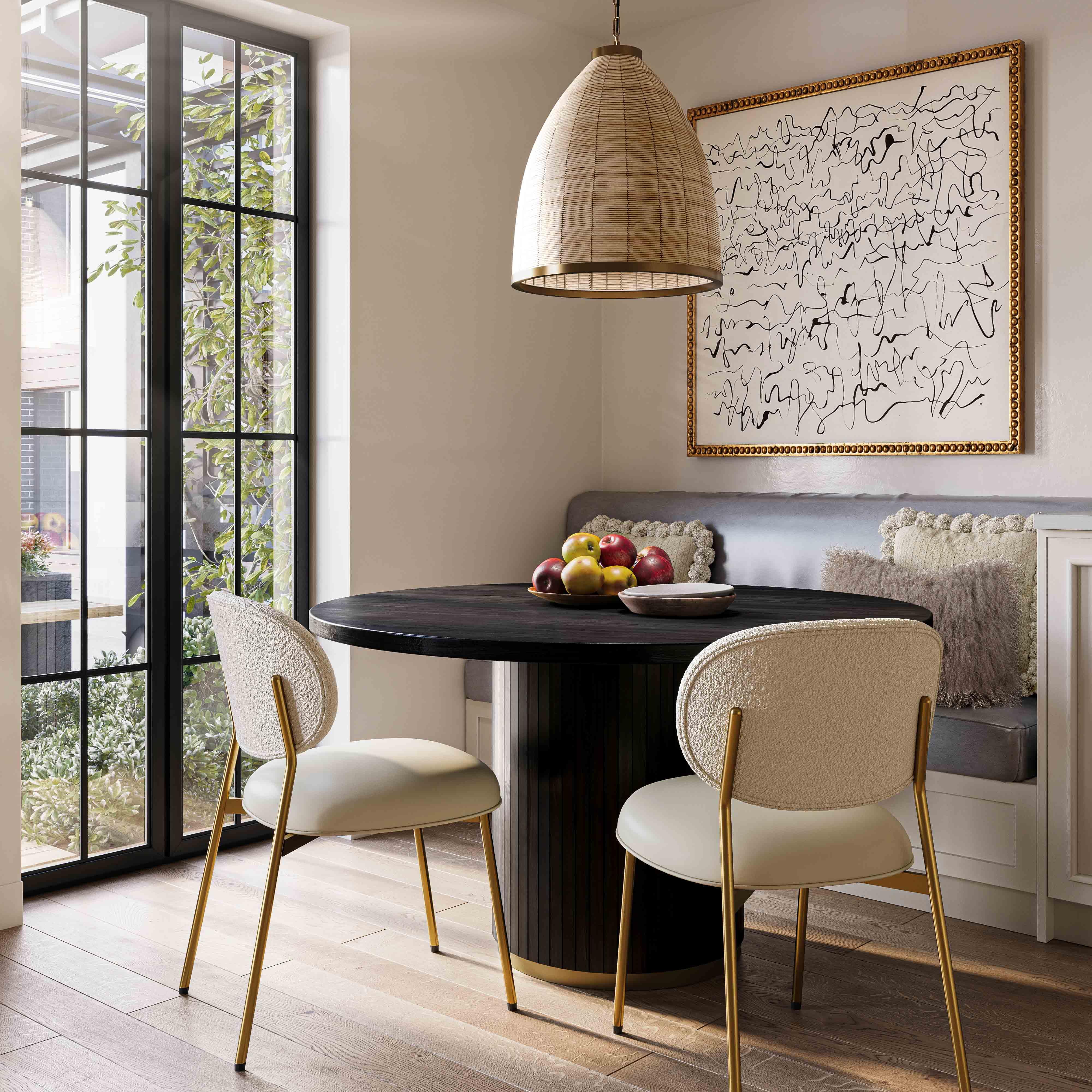 Chelsea Black Oak Round Dining Table - Image 2