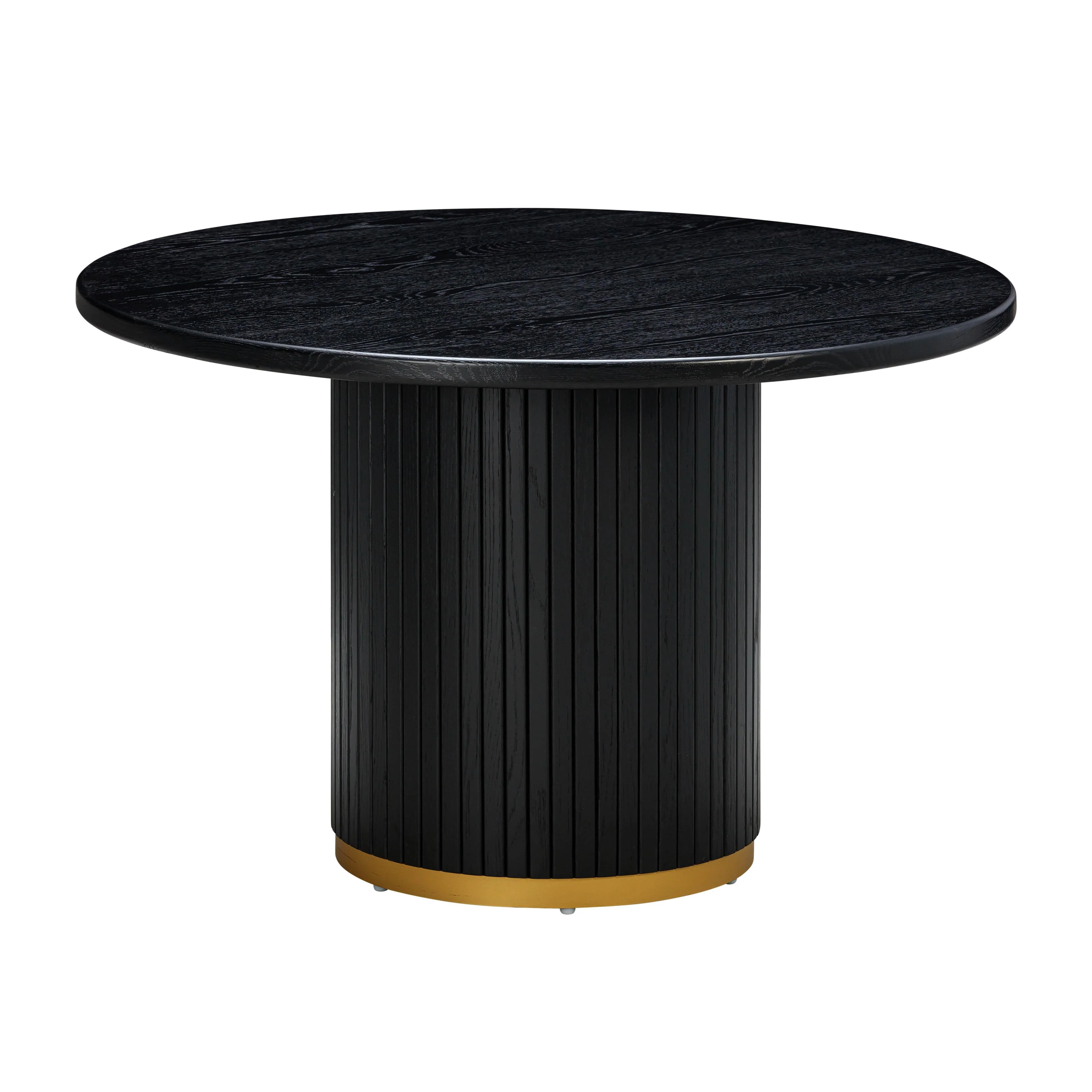 Chelsea Black Oak Round Dining Table - Image 3