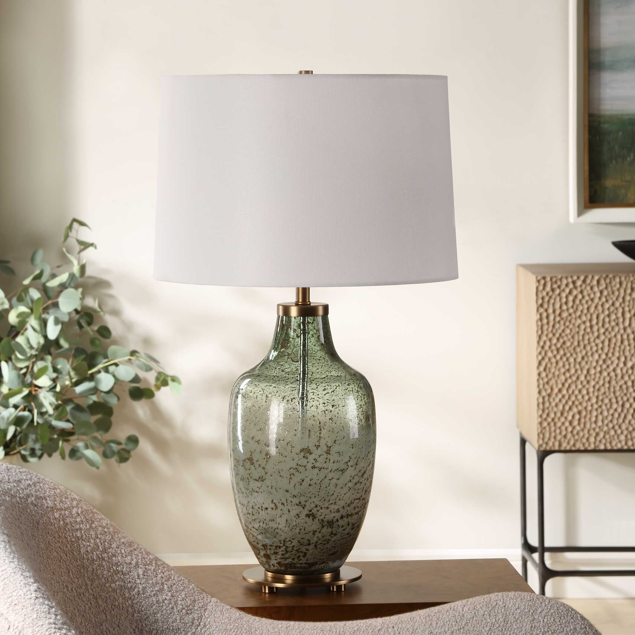 Chianti Olive Glass Table Lamp - Image 3