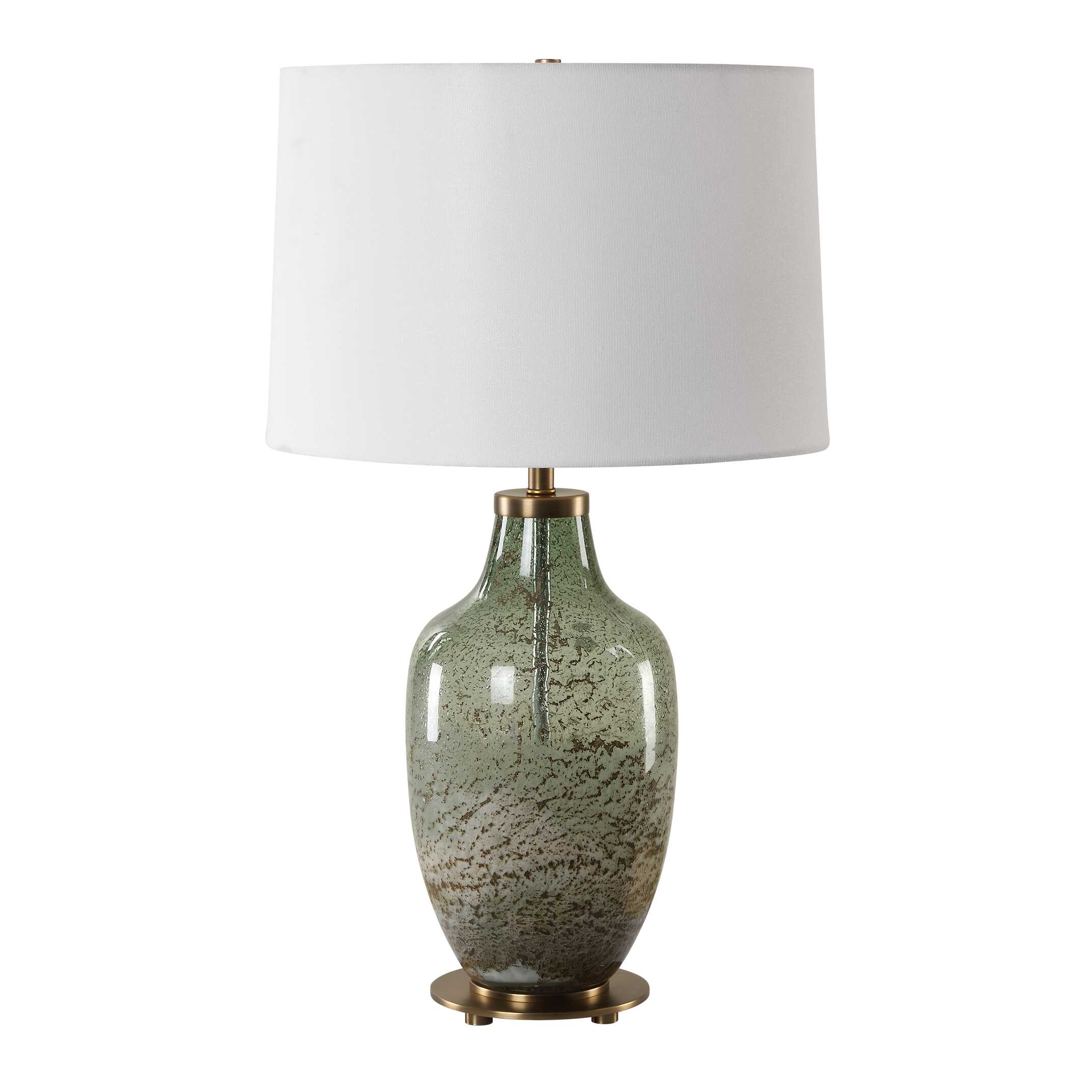Chianti Olive Glass Table Lamp - Image 4