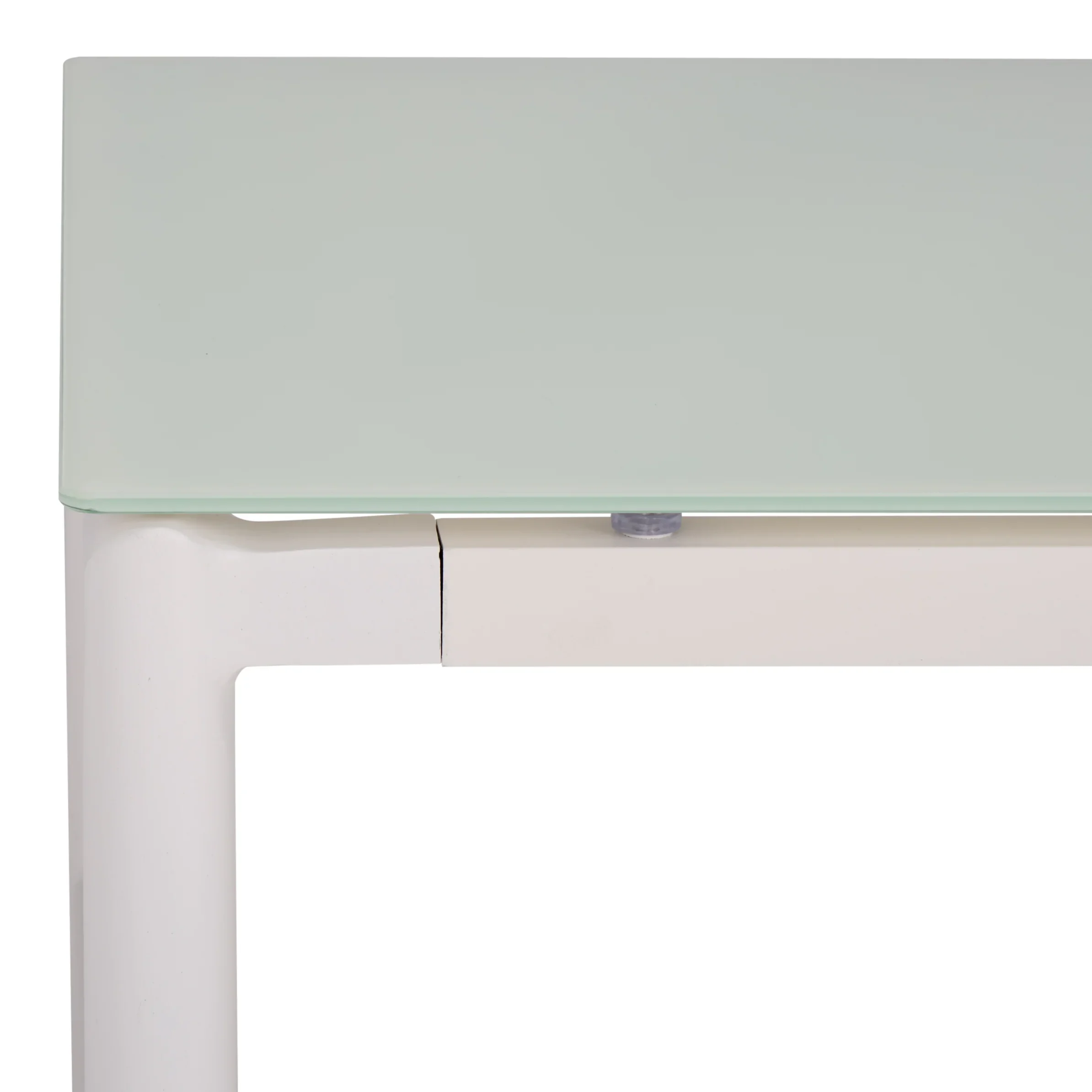 Chryssa Aluminum And Teak Patio Coffee Table - Image 3