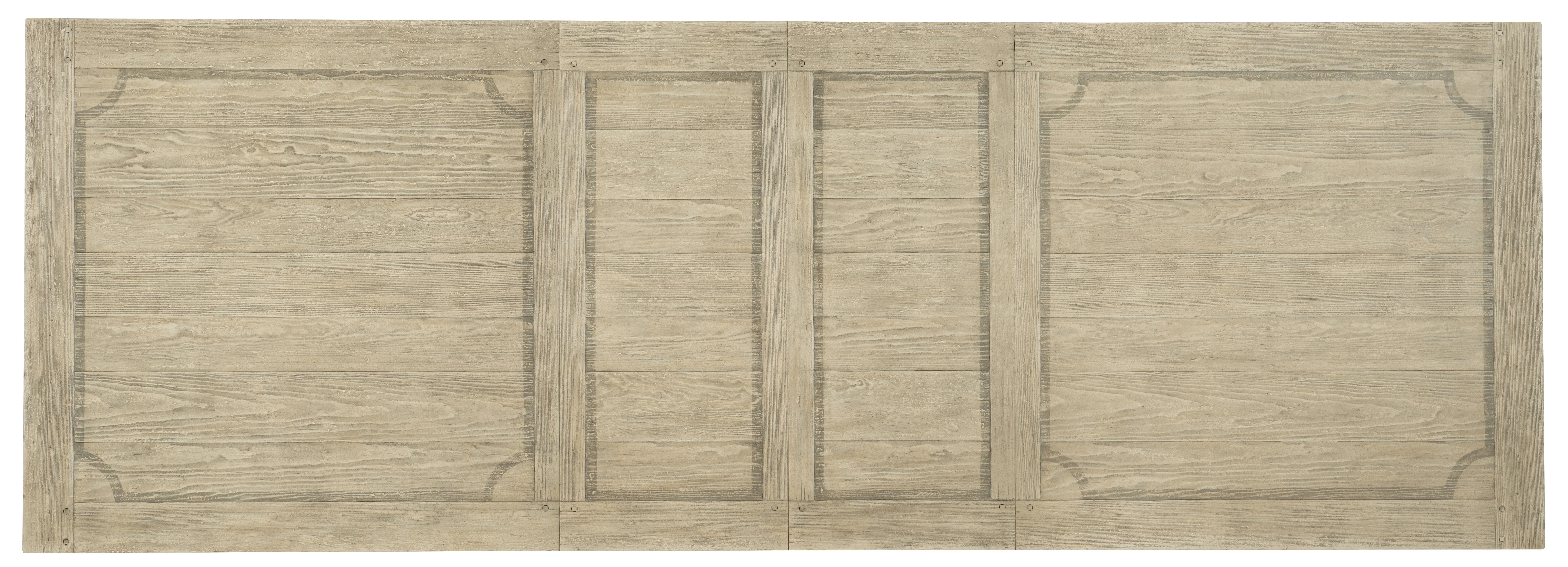 Ciao Bella 84in Trestle Table with 2-18in Leaves-Flaky White/Black - Image 2