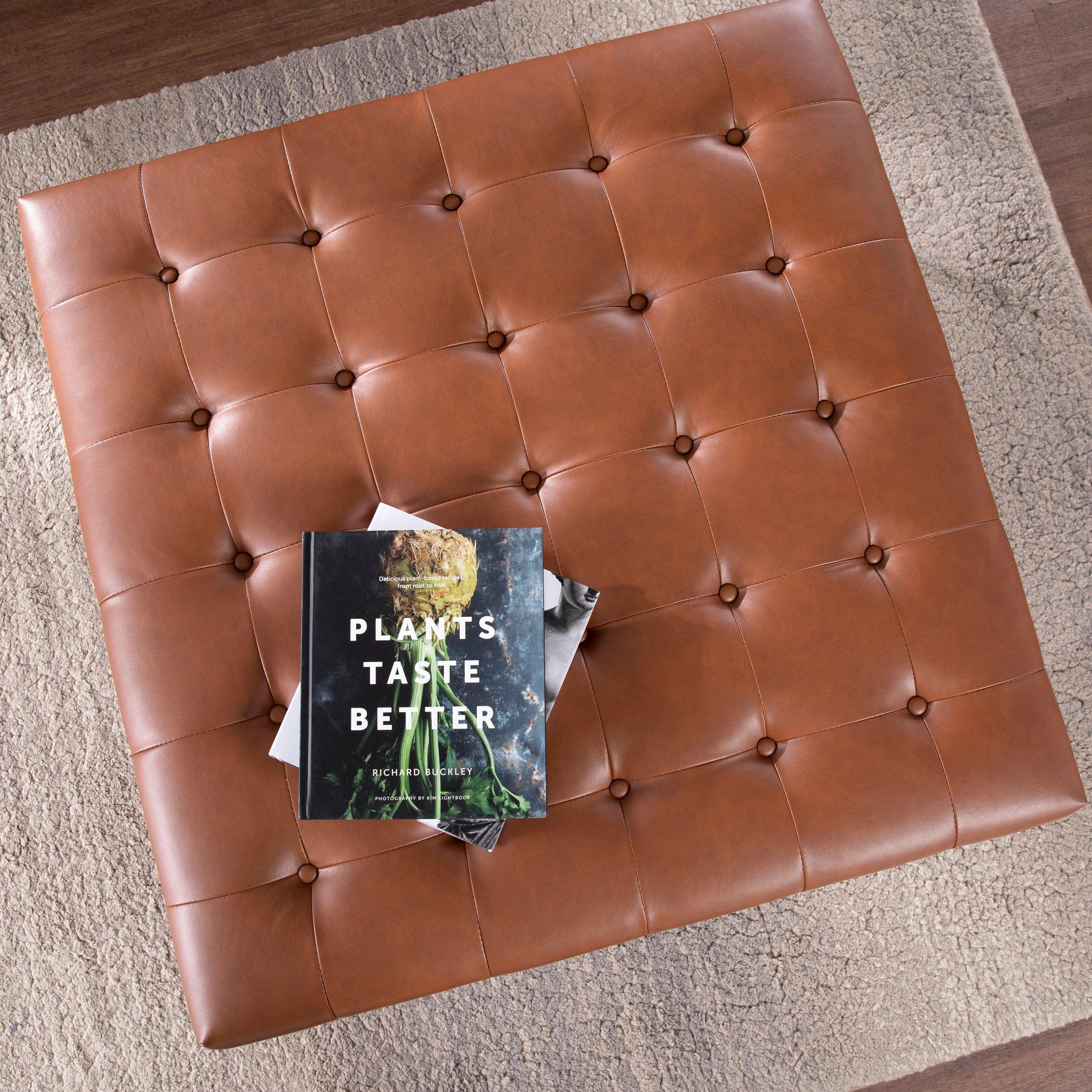 Ciarin Upholstered Cocktail Ottoman - Image 7