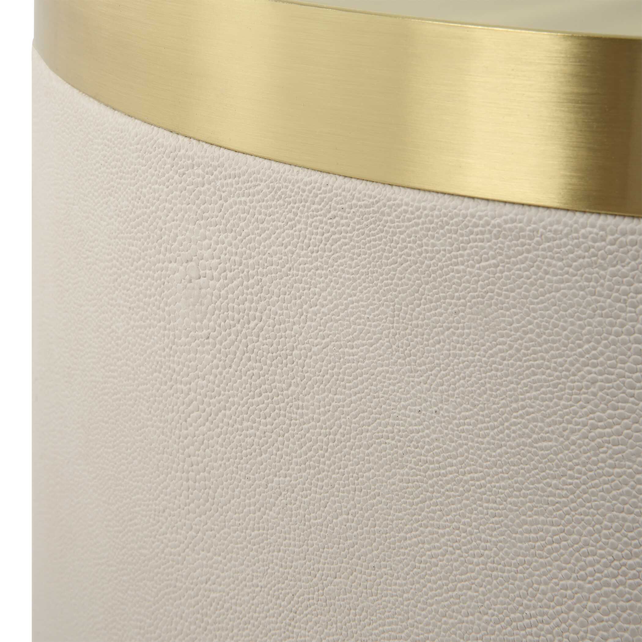 Circuit Brass & White Accent Table - Image 4