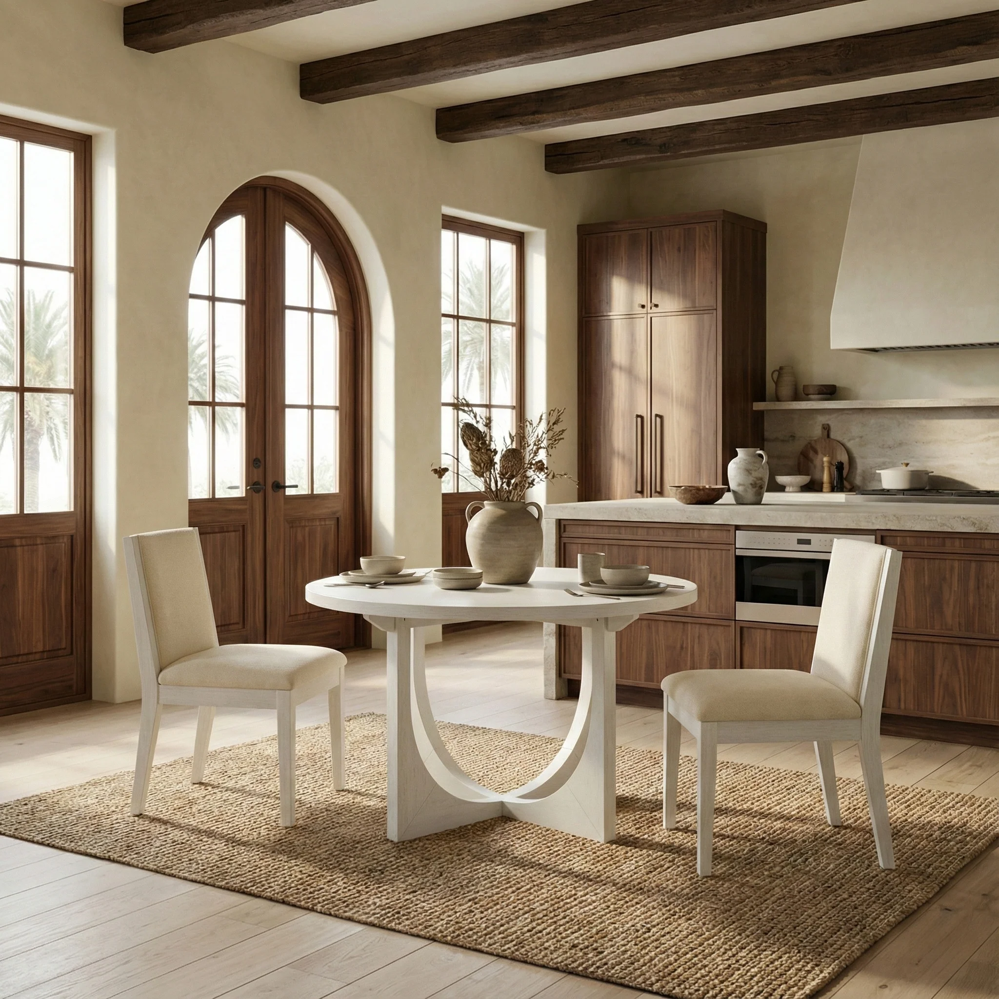 Clarastella Round Wood Dining Table - Image 2