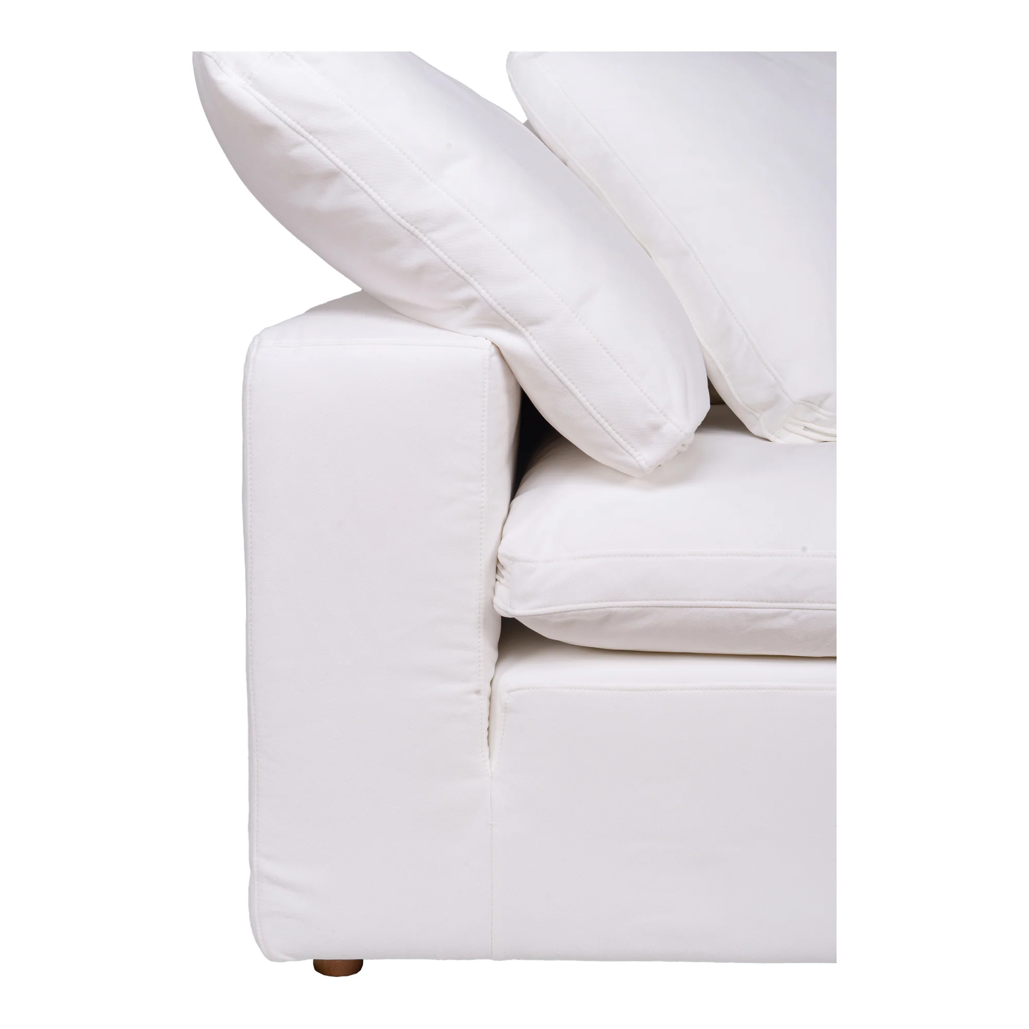 Clay Corner Chair Performance Fabric White - Image 6