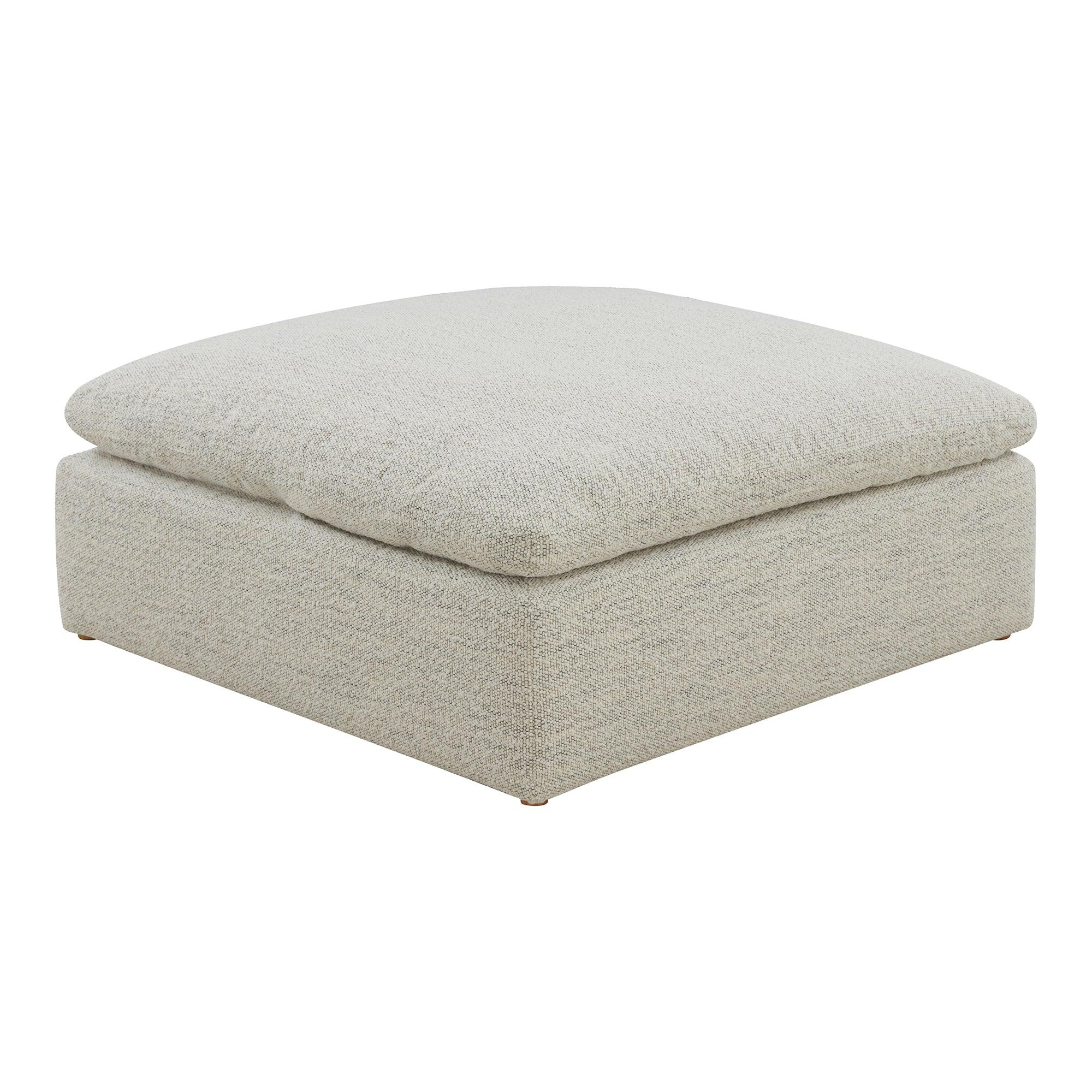 Clay Ottoman Performance Fabric Coastside Sand
