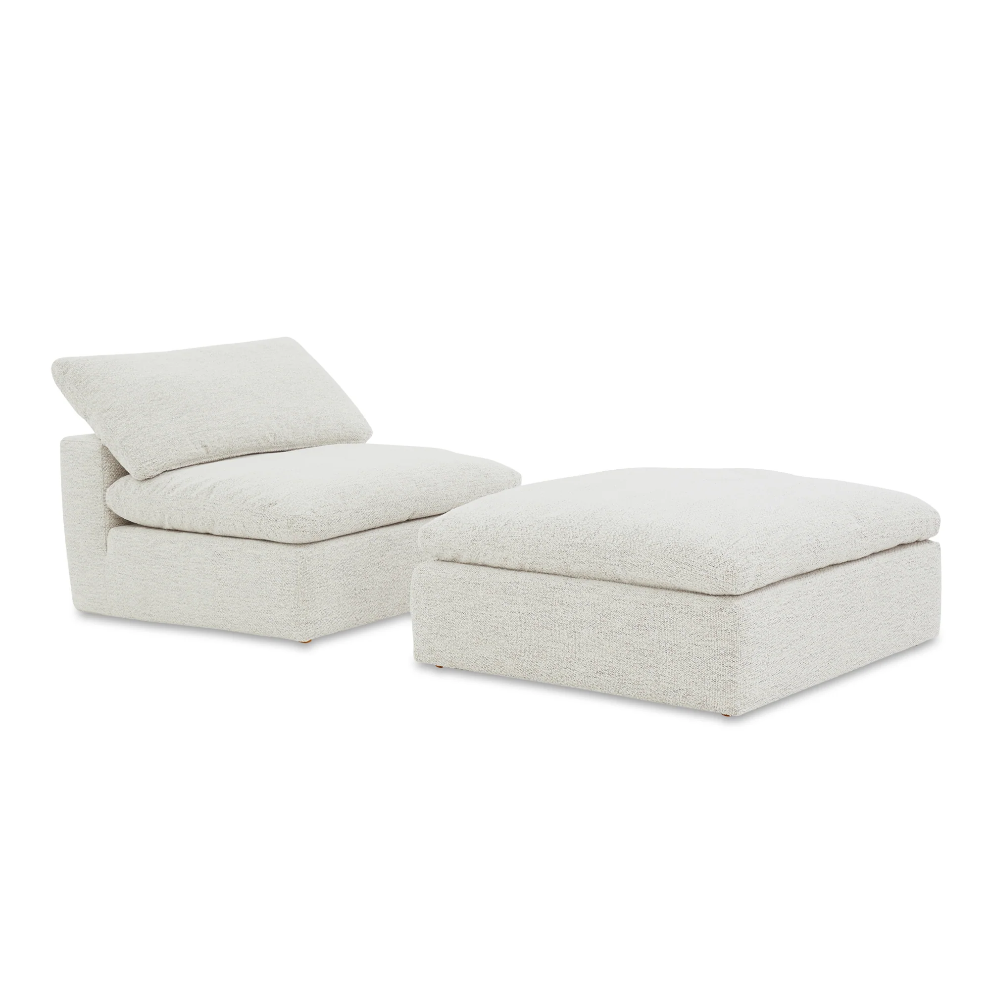 Clay Ottoman Performance Fabric Coastside Sand - Image 4
