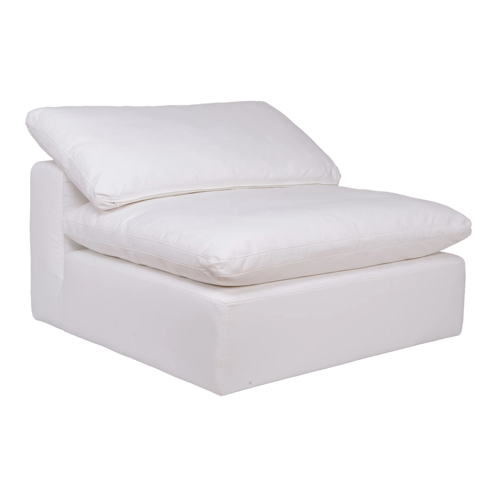 Clay Slipper Chair Performance Fabric White - Image 3