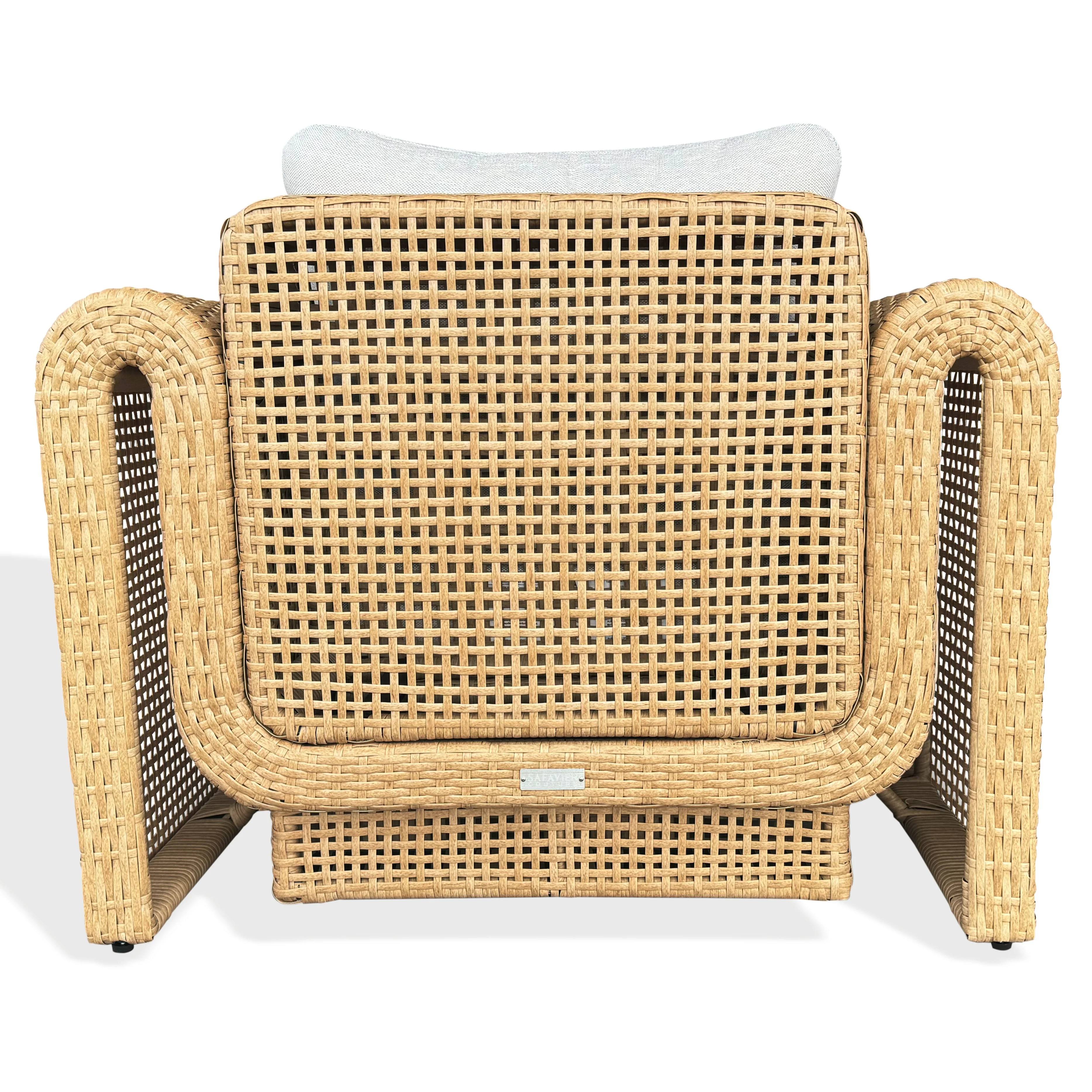 Cleandra Wicker Patio Chair - Image 3