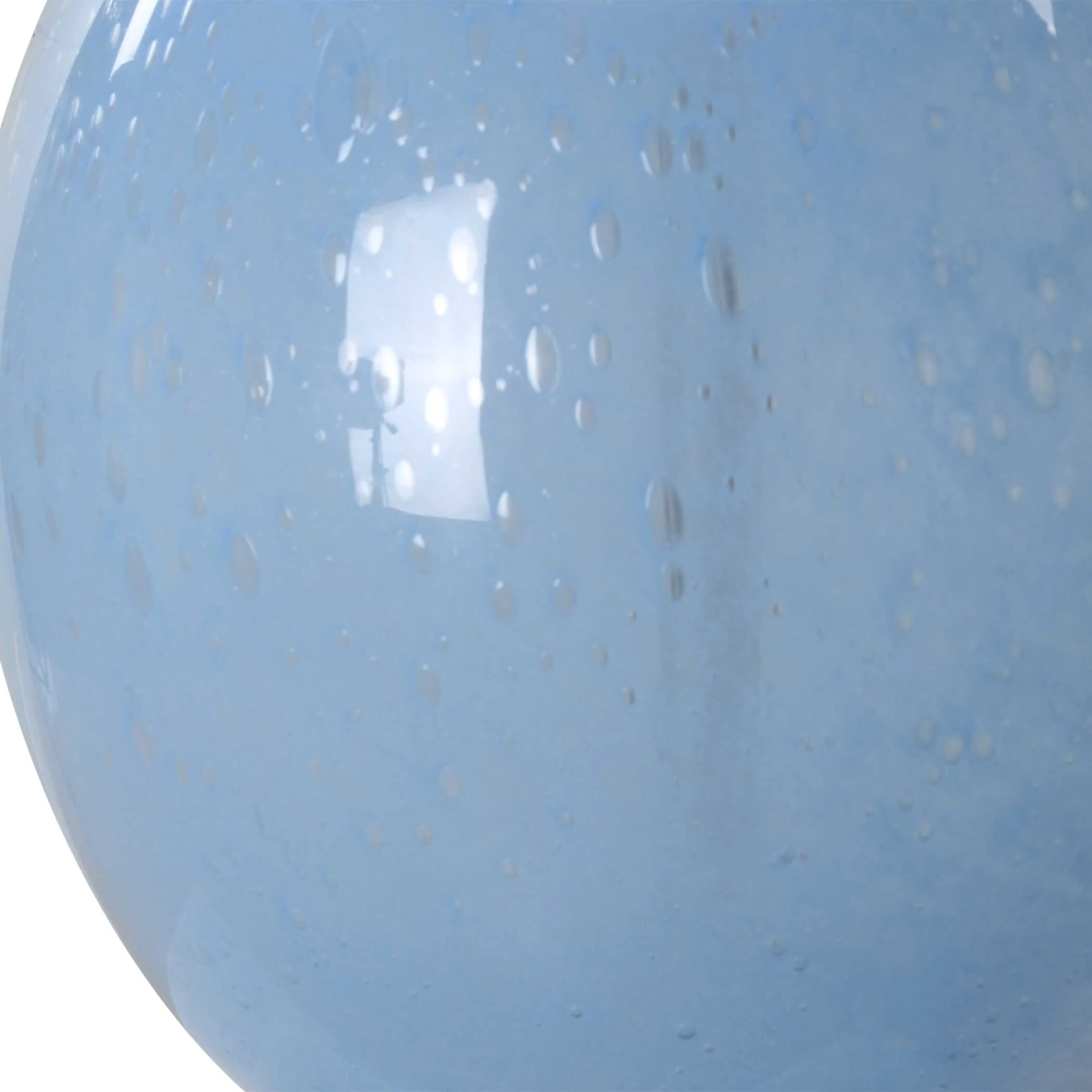 Clear Sky Blue Glass Table Lamp - Image 5