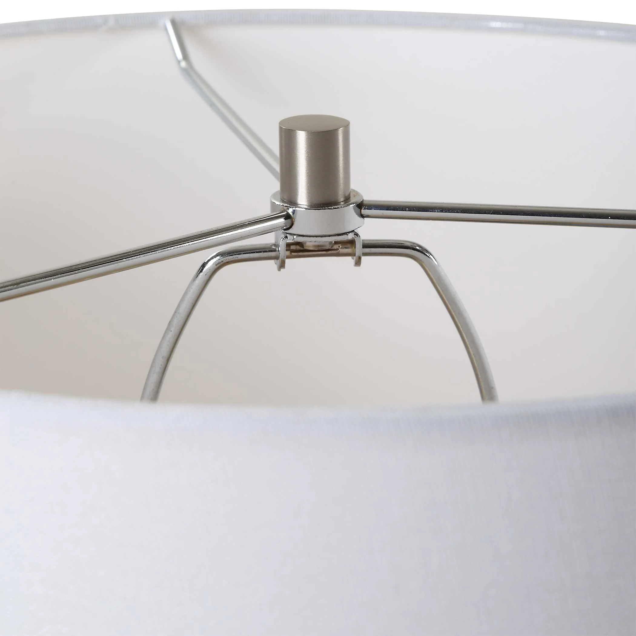 Clear Sky Blue Glass Table Lamp - Image 6