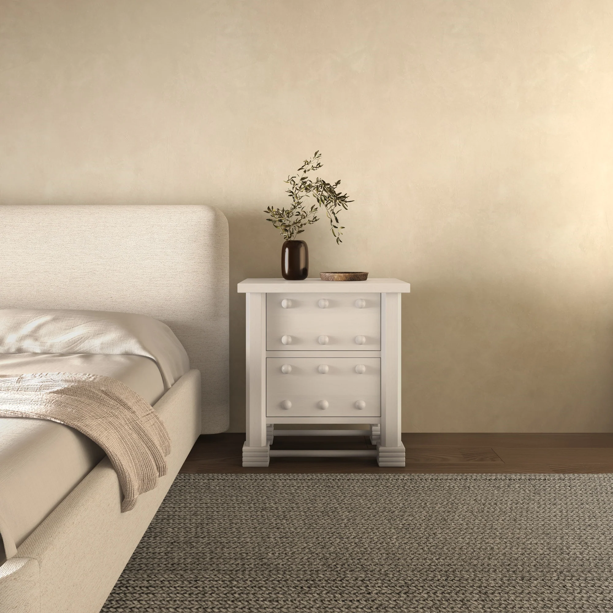 Clement Nightstand Whitewashed - Image 2