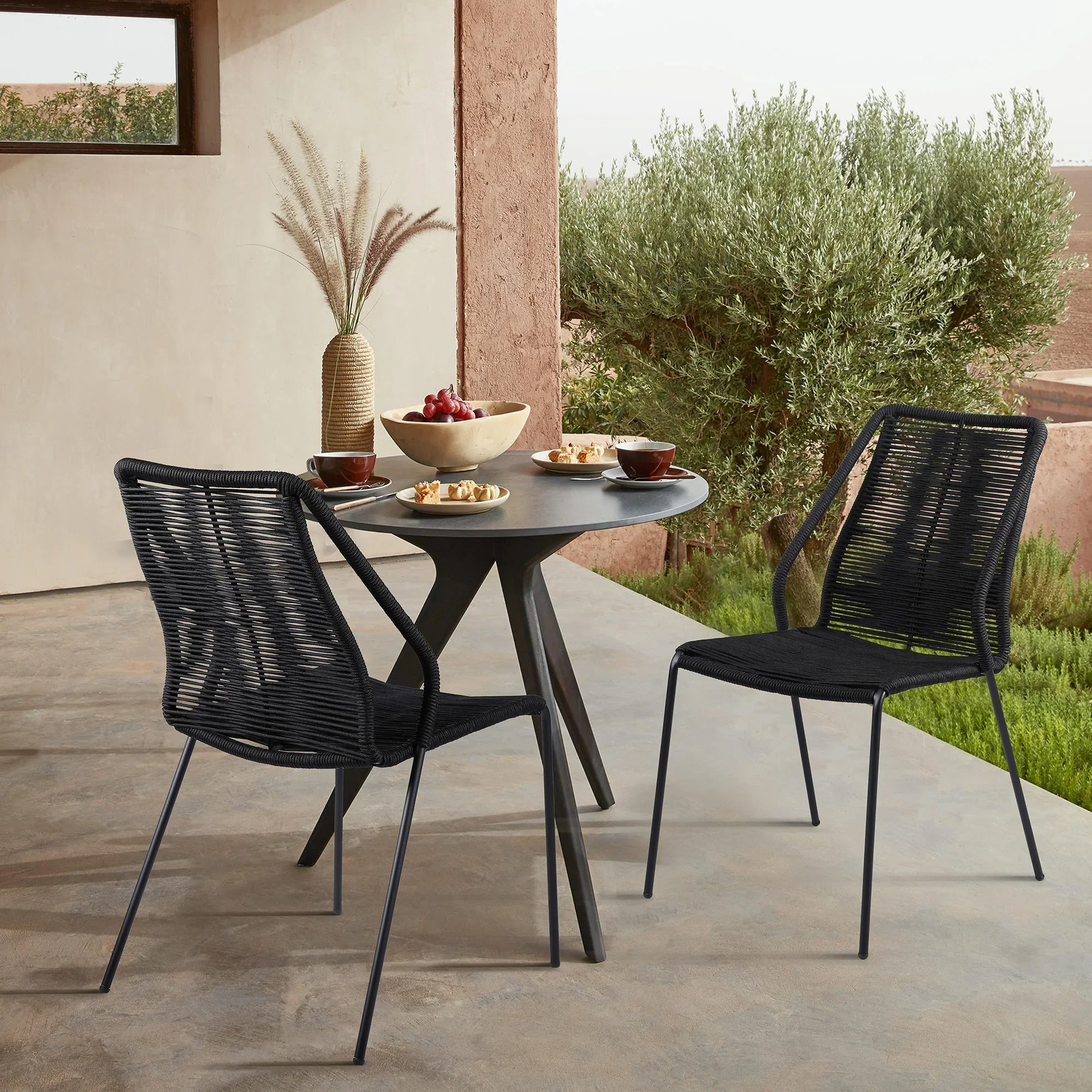 Clip Outdoor Dining Chair - Set of 2 - Image 2