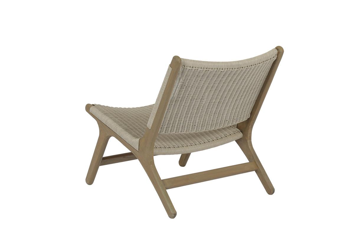 Coastal Teak Cushionless Accent Chair - Image 3