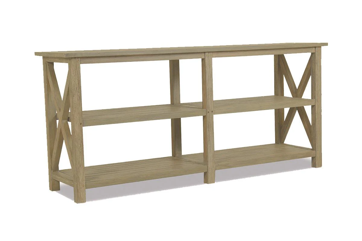 Coastal Teak X Console Table