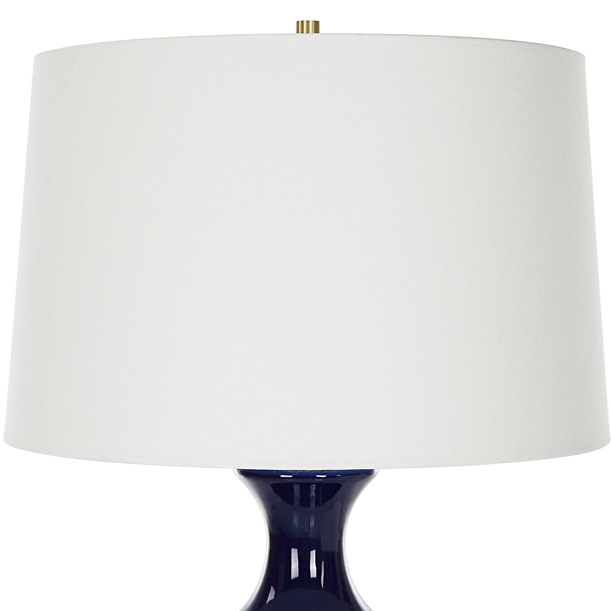Coil Sculpted Blue Table Lamp - Image 5