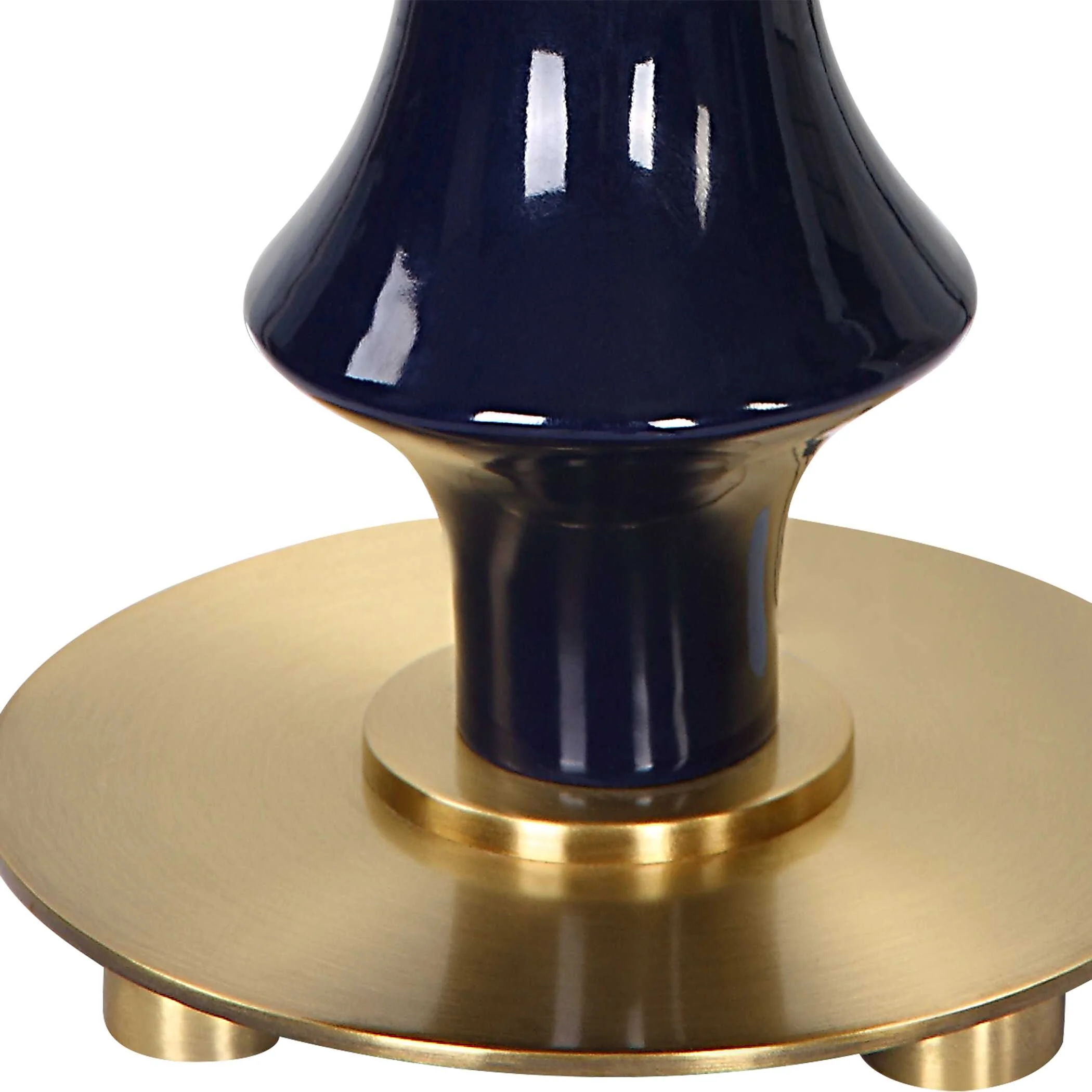 Coil Sculpted Blue Table Lamp - Image 6