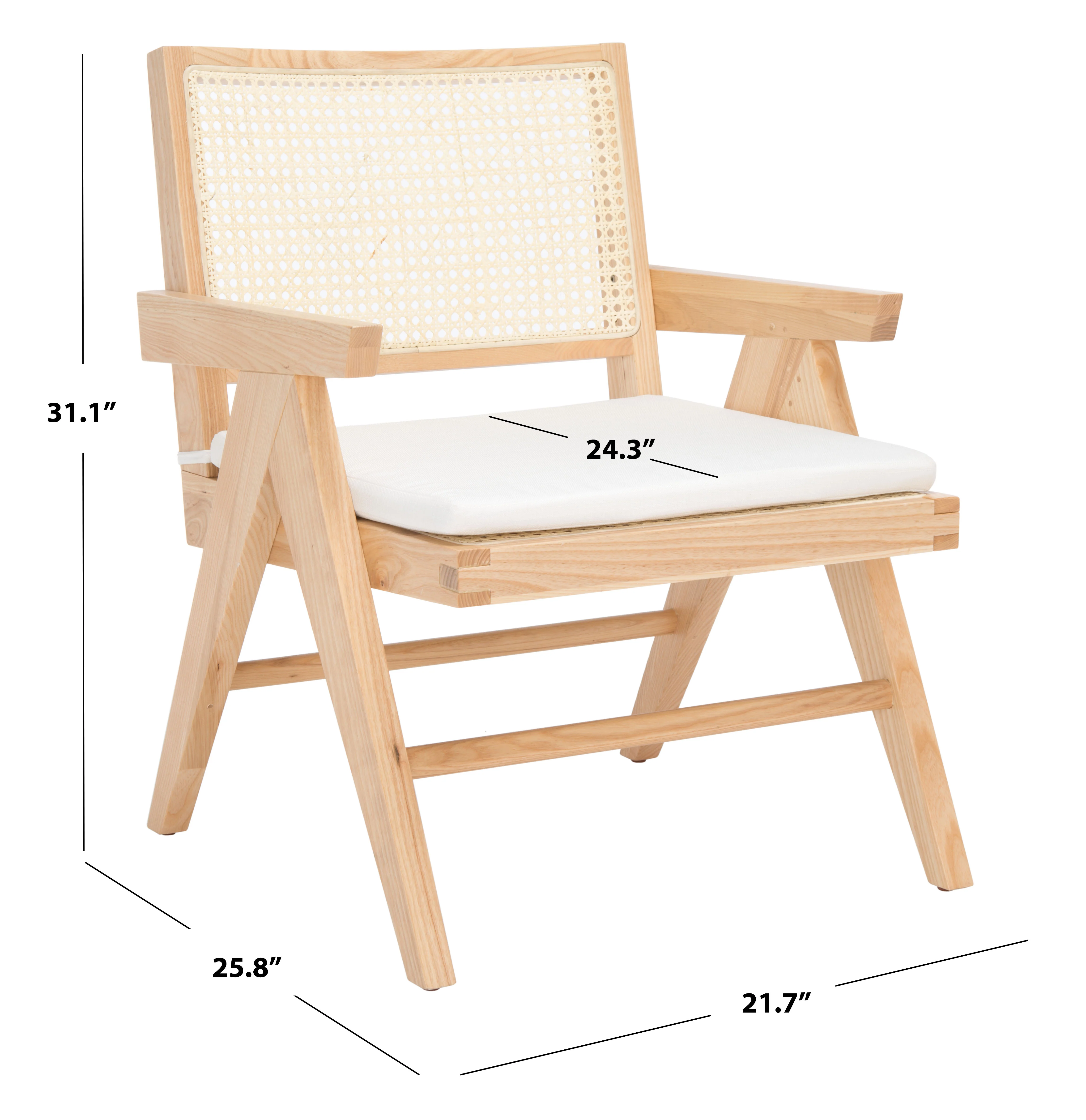Colette Rattan Accent Chair - Image 20