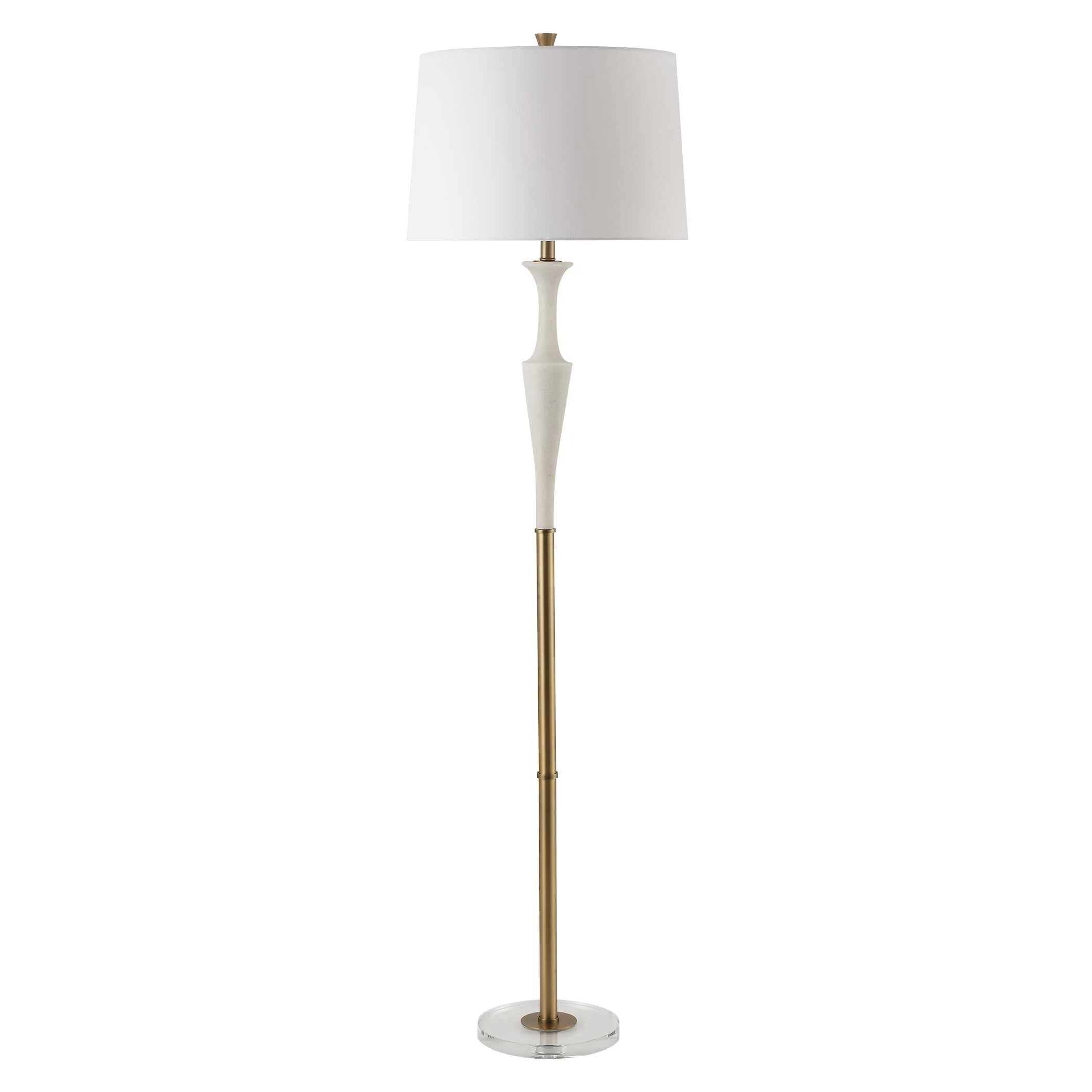 Colette White Stone Floor Lamp - Image 4