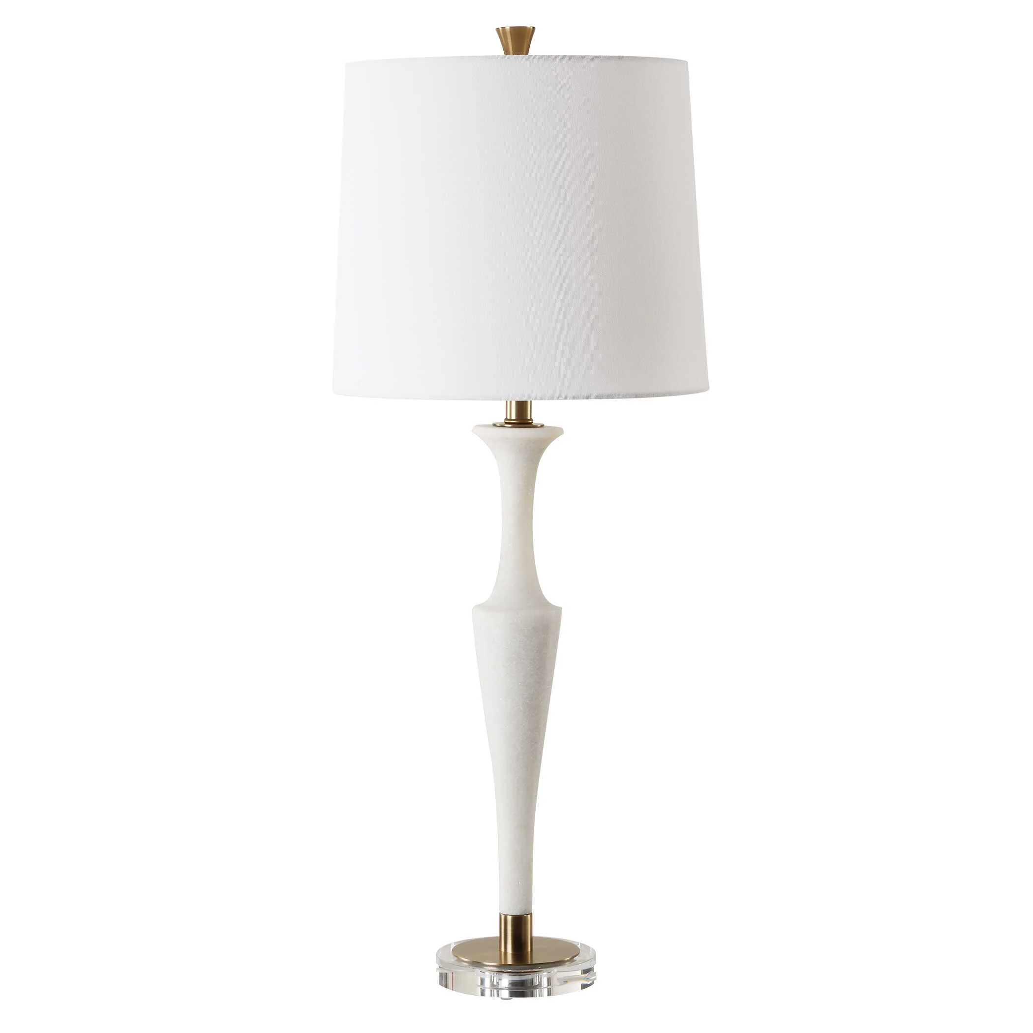 Colette White Stone Table Lamp - Image 4