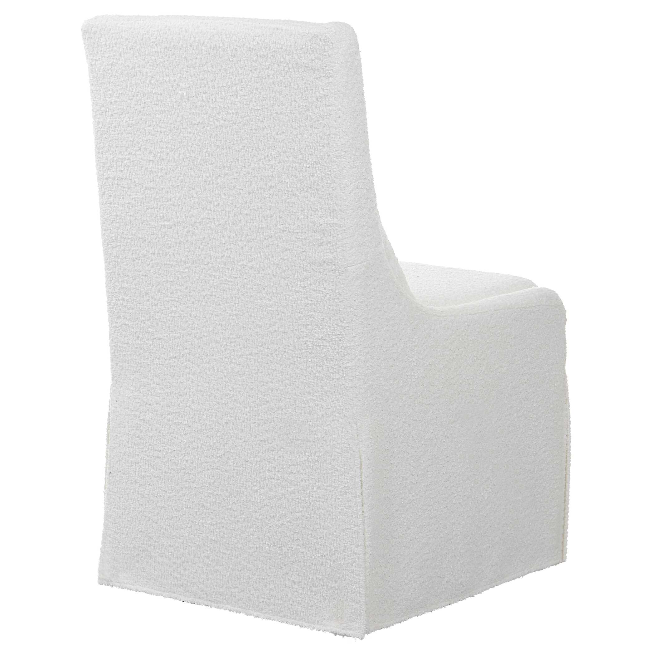 Coley White Armless Chair - Image 6