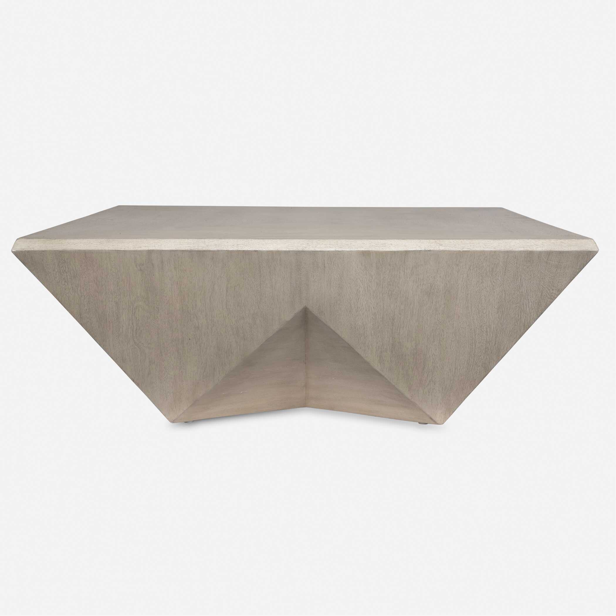 Collins Modern Light Gray Coffee Table - Image 2