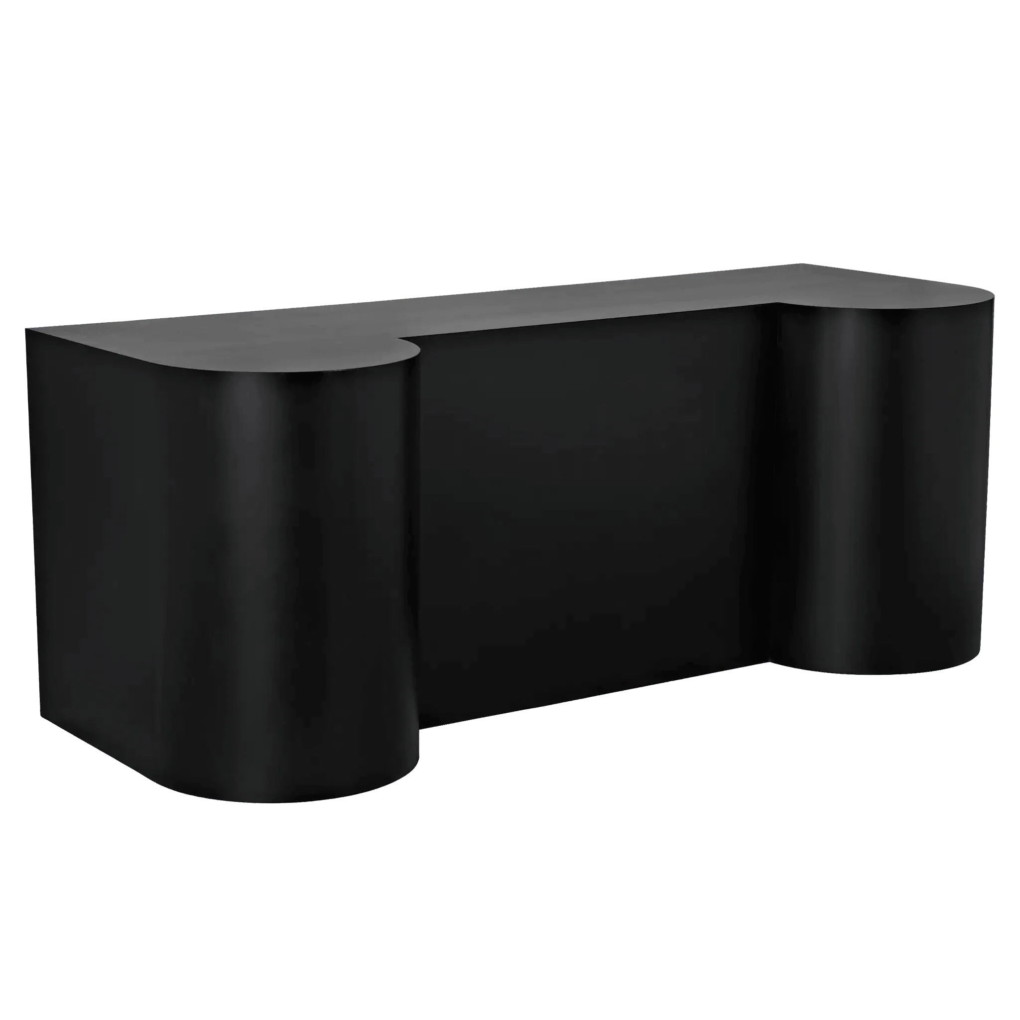 Concierge Desk, Black Steel