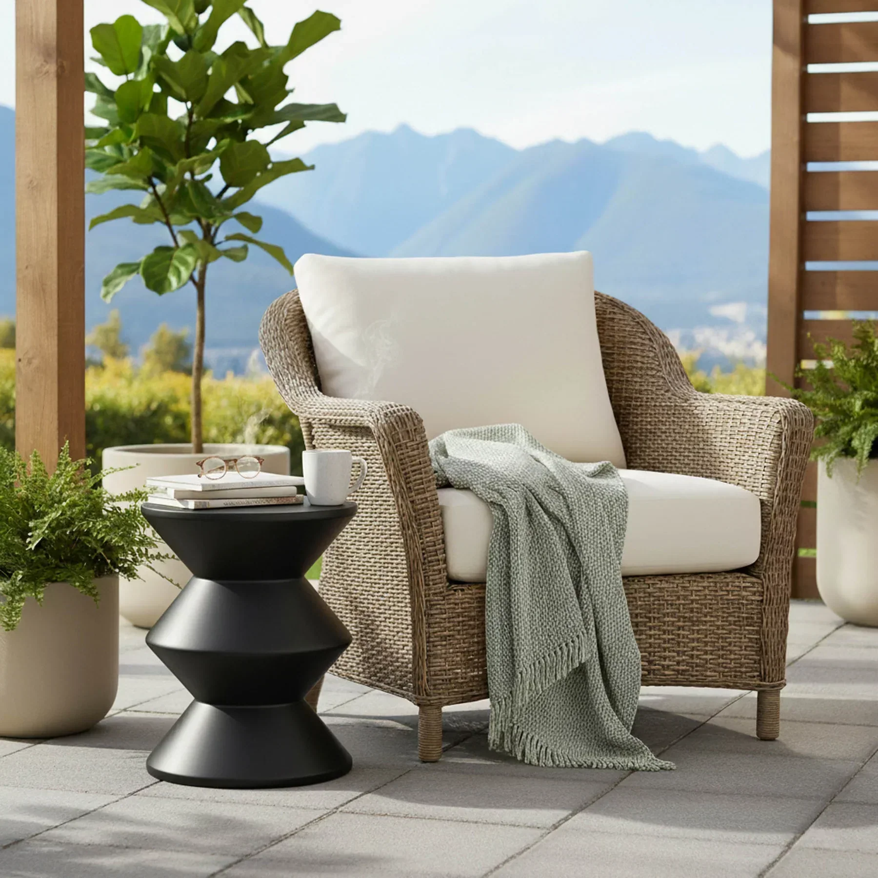 Concrete Inverted Side Table - Image 2