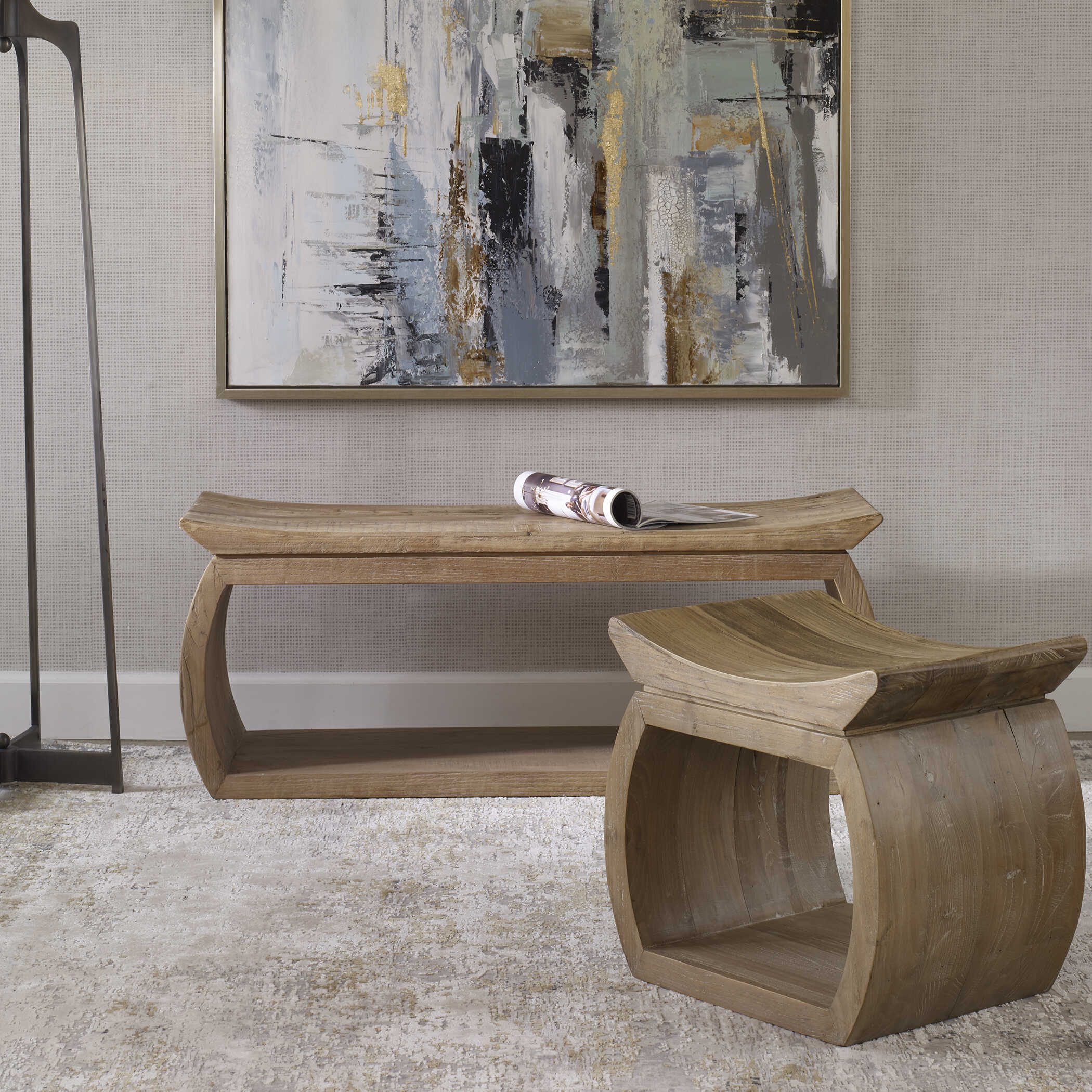 Connor Reclaimed Wood Bench - Image 7