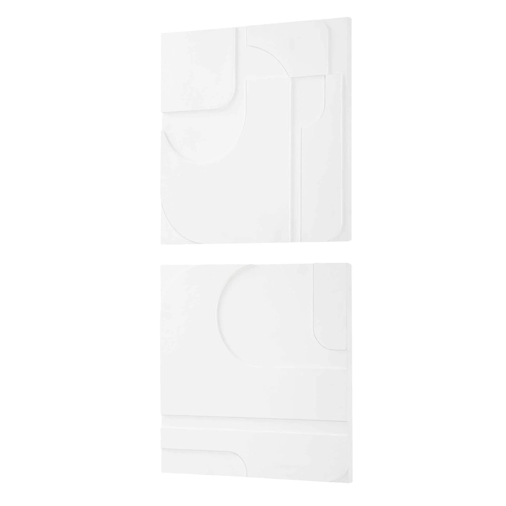 Contours White Wall Decor, S/2 - Image 4