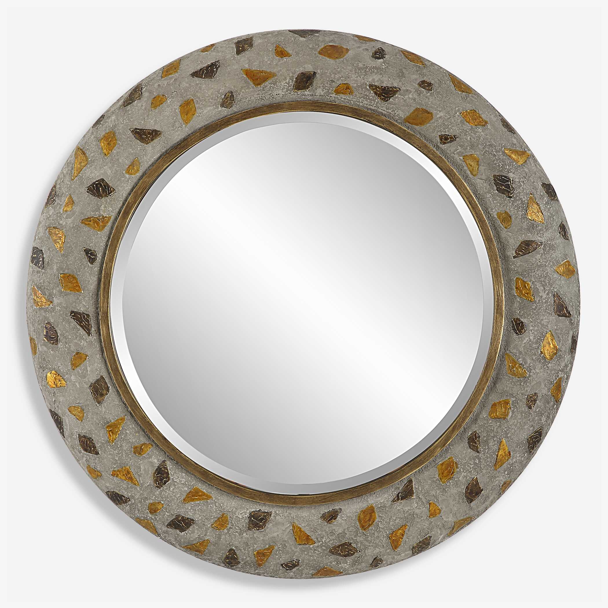 Copper Terrazzo Round Mirror - Image 2