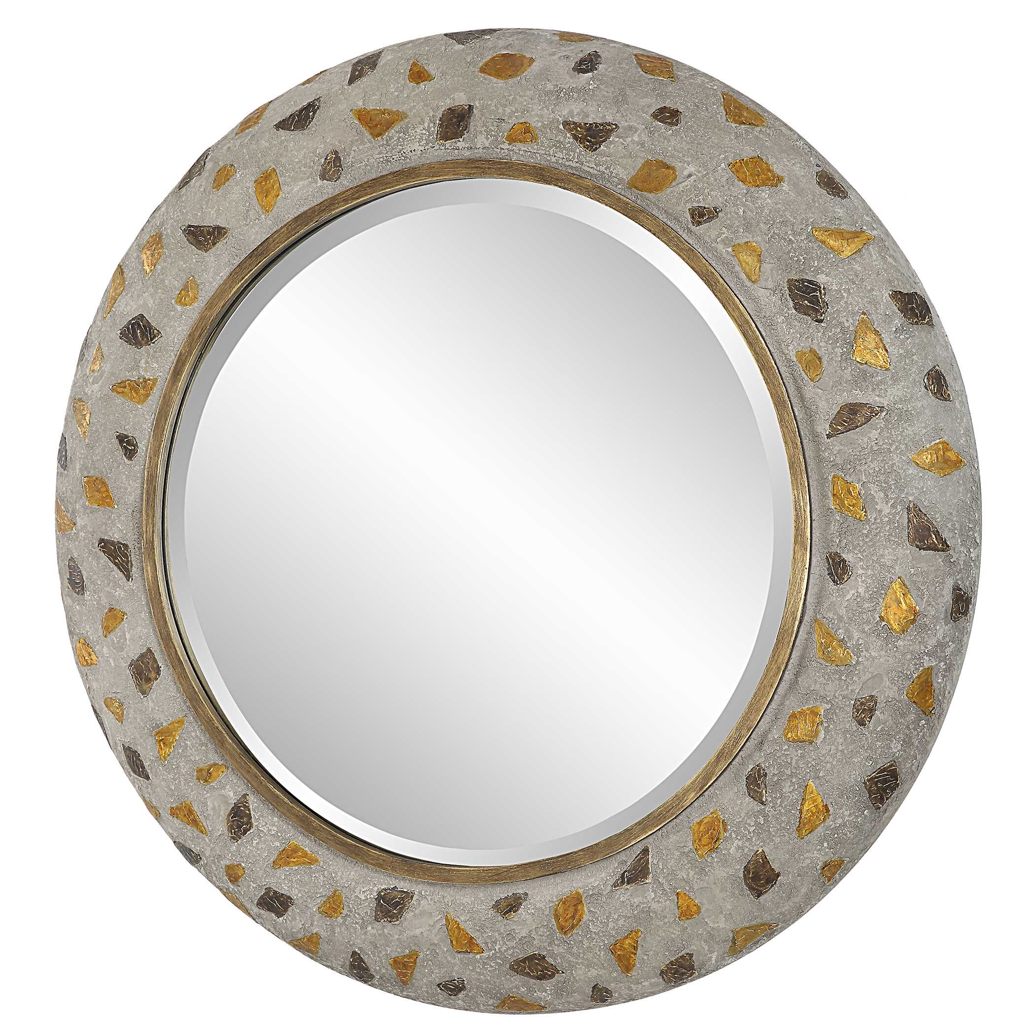 Copper Terrazzo Round Mirror - Image 3