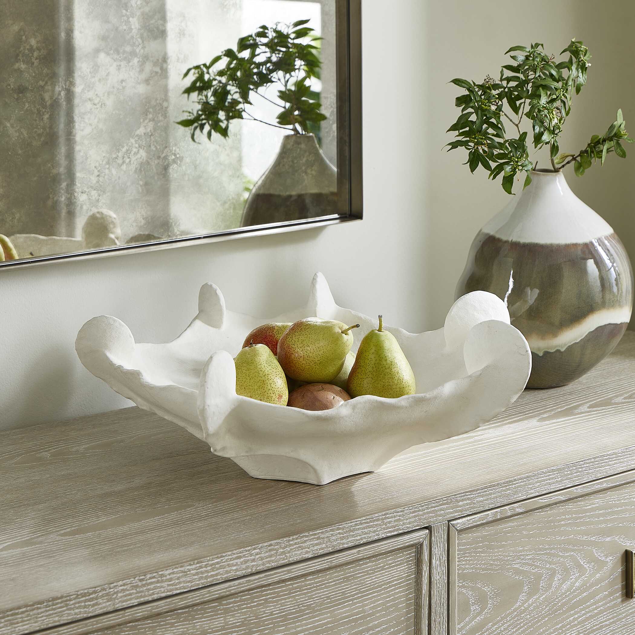 Coral Mirage White Outdoor Bowl - Image 2