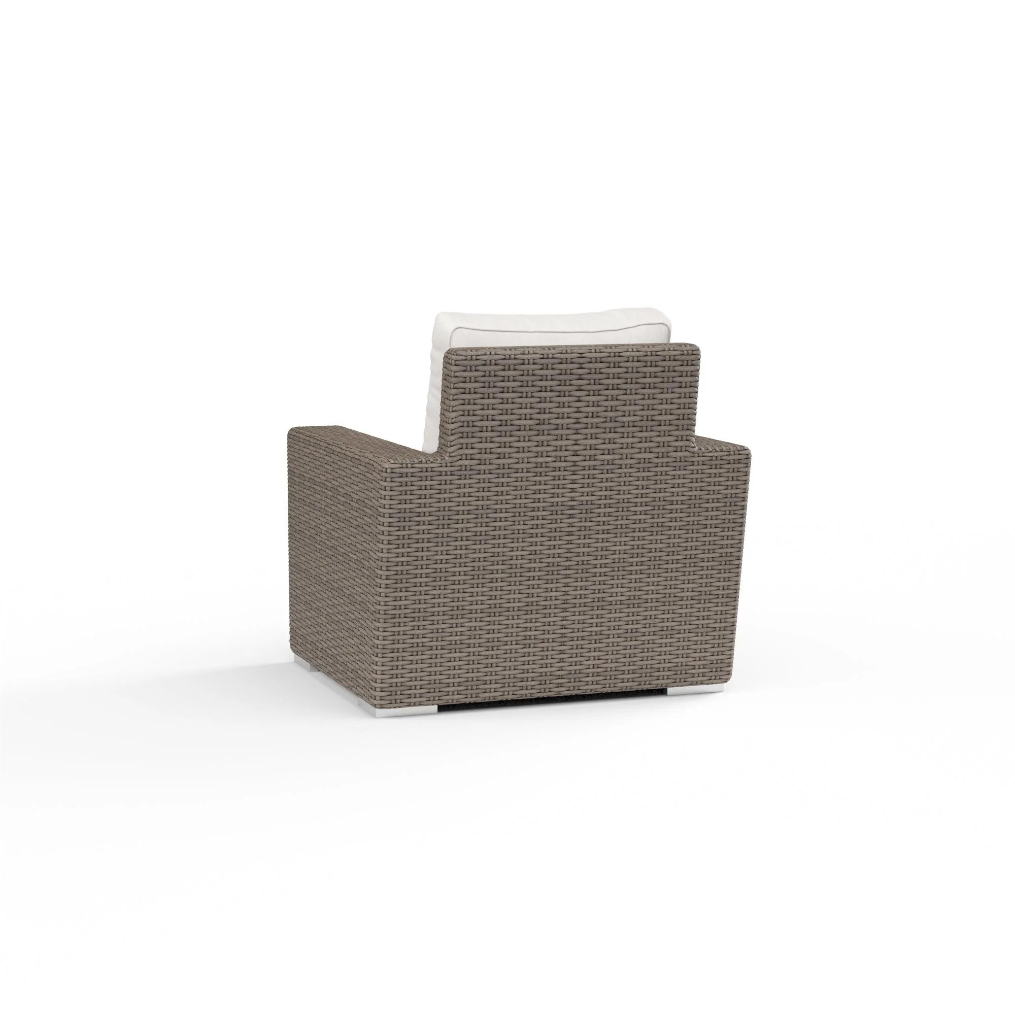 Coronado Club Chair in Canvas Flax w/ Self Welt - Image 3