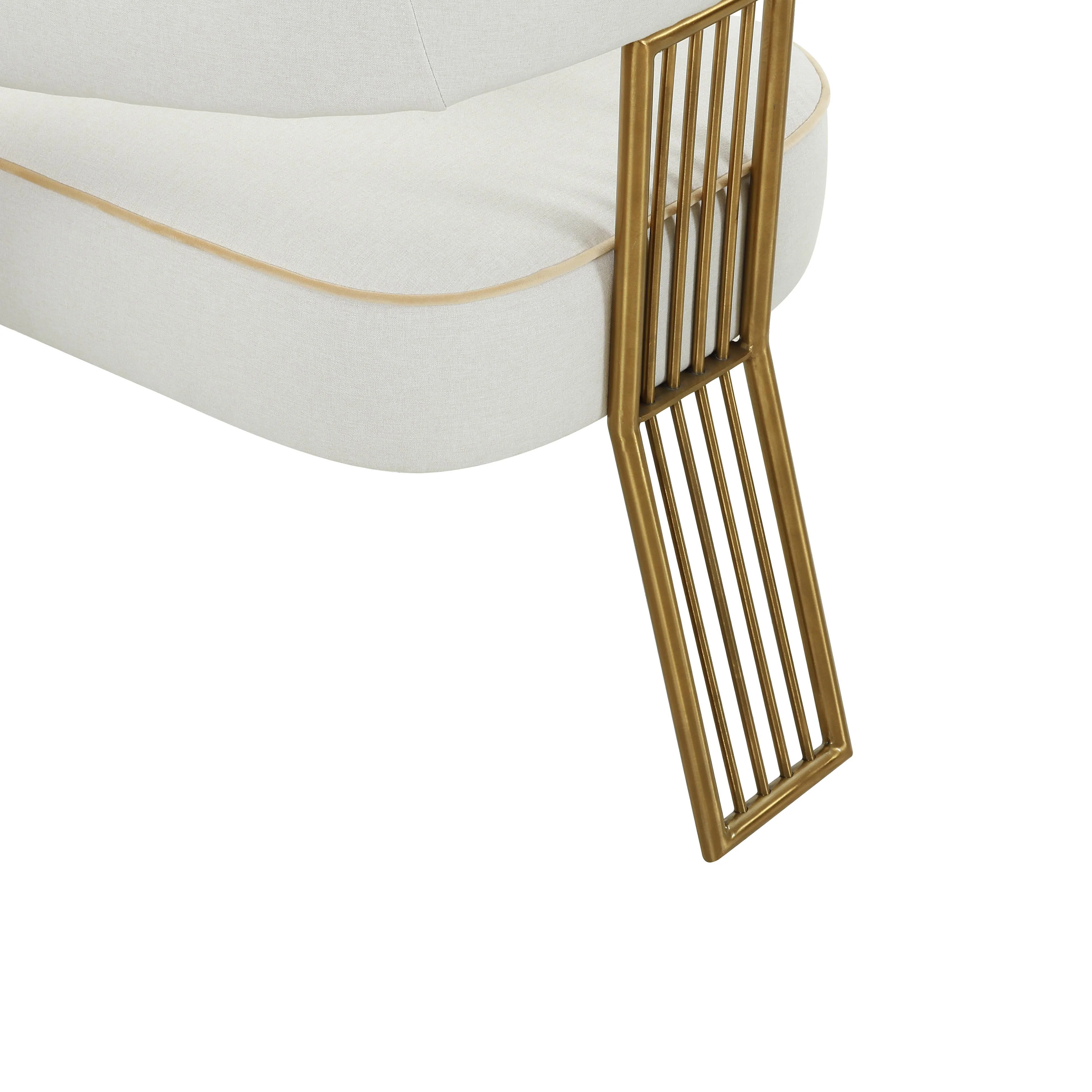 Corralis Cream Linen Dining Chair - Set of 2 - Image 5