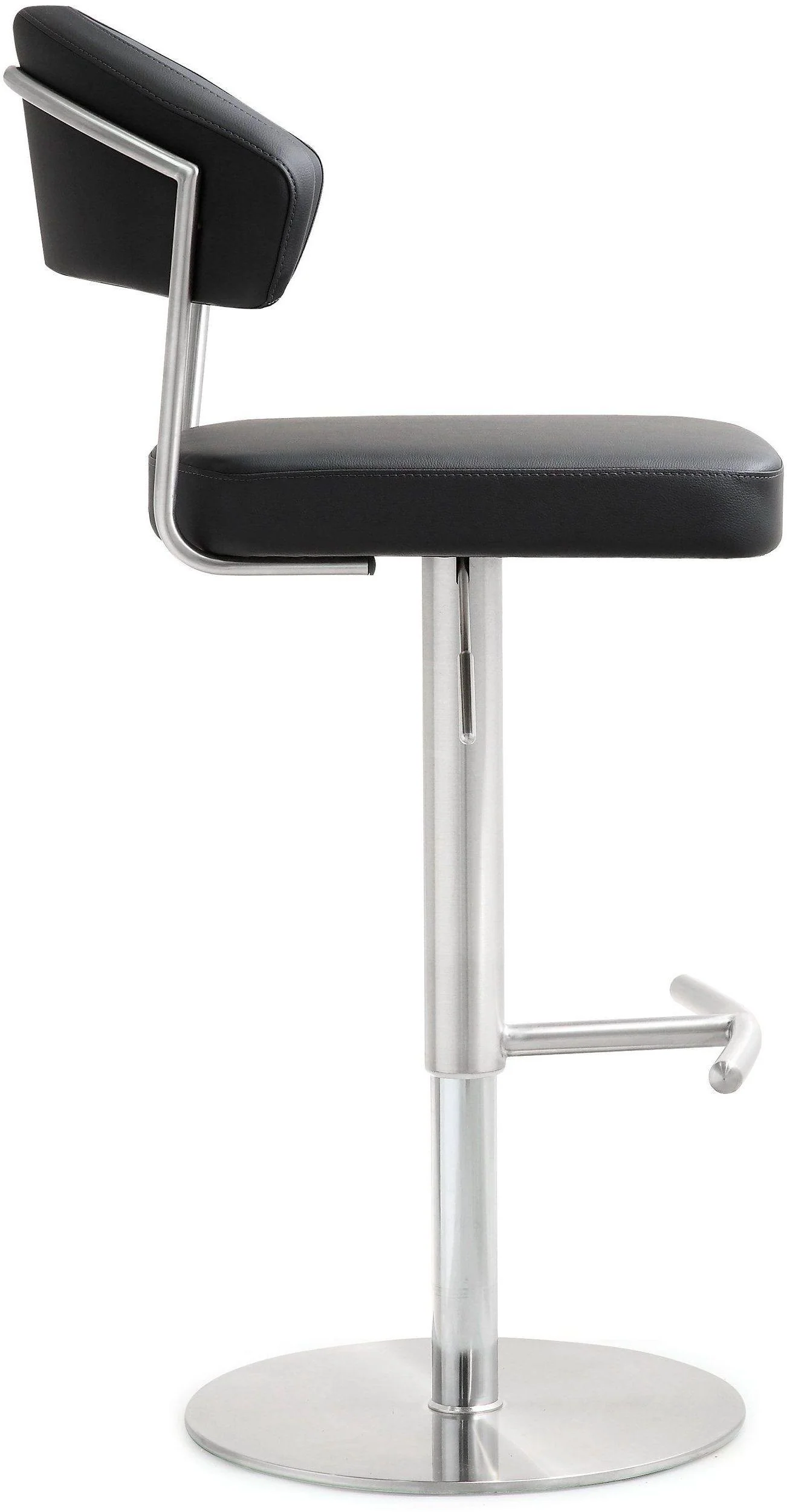 Cosmo Black Stainless Steel Barstool - Image 4