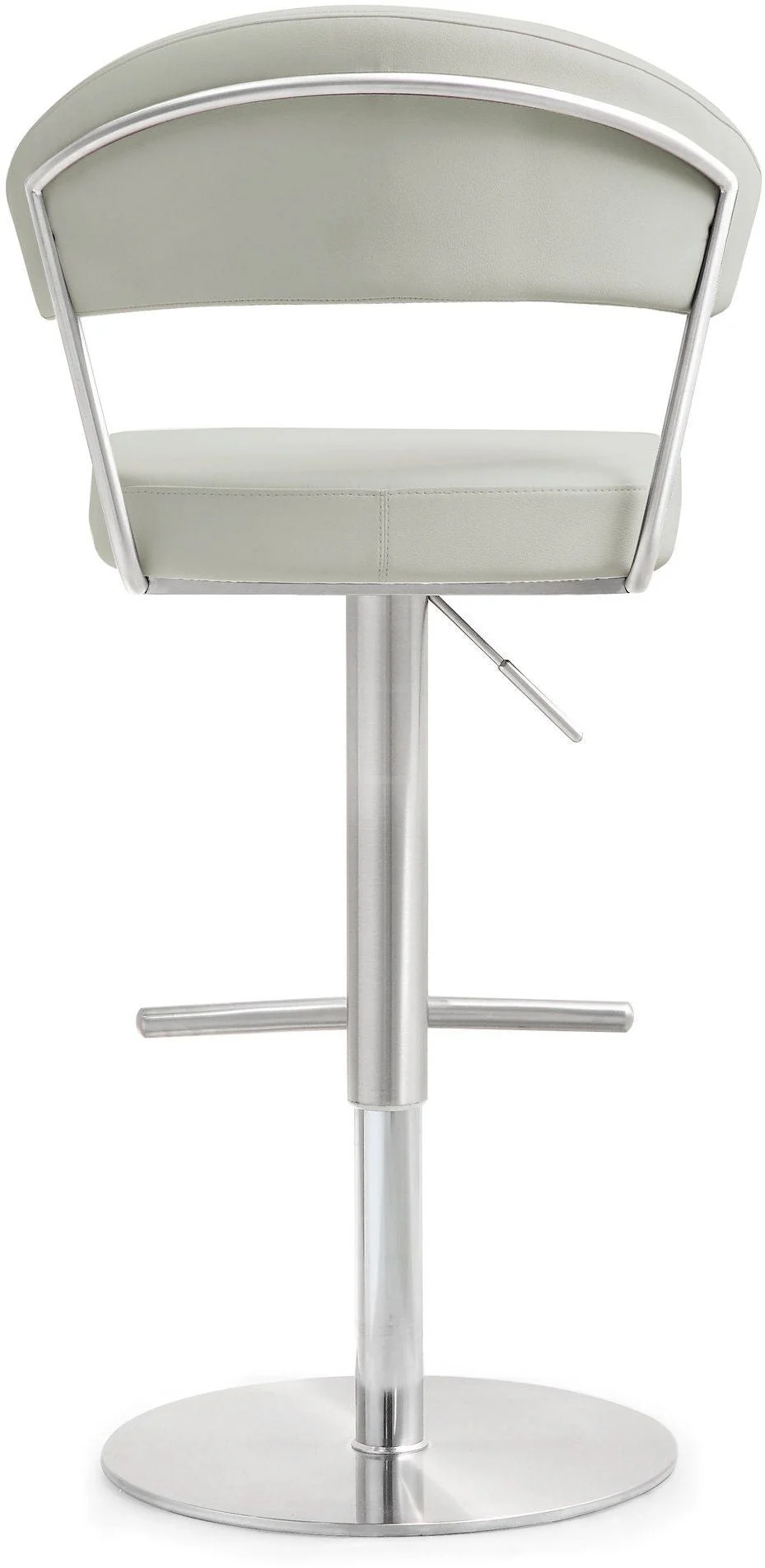 Cosmo Light Grey Stainless Steel Barstool - Image 5