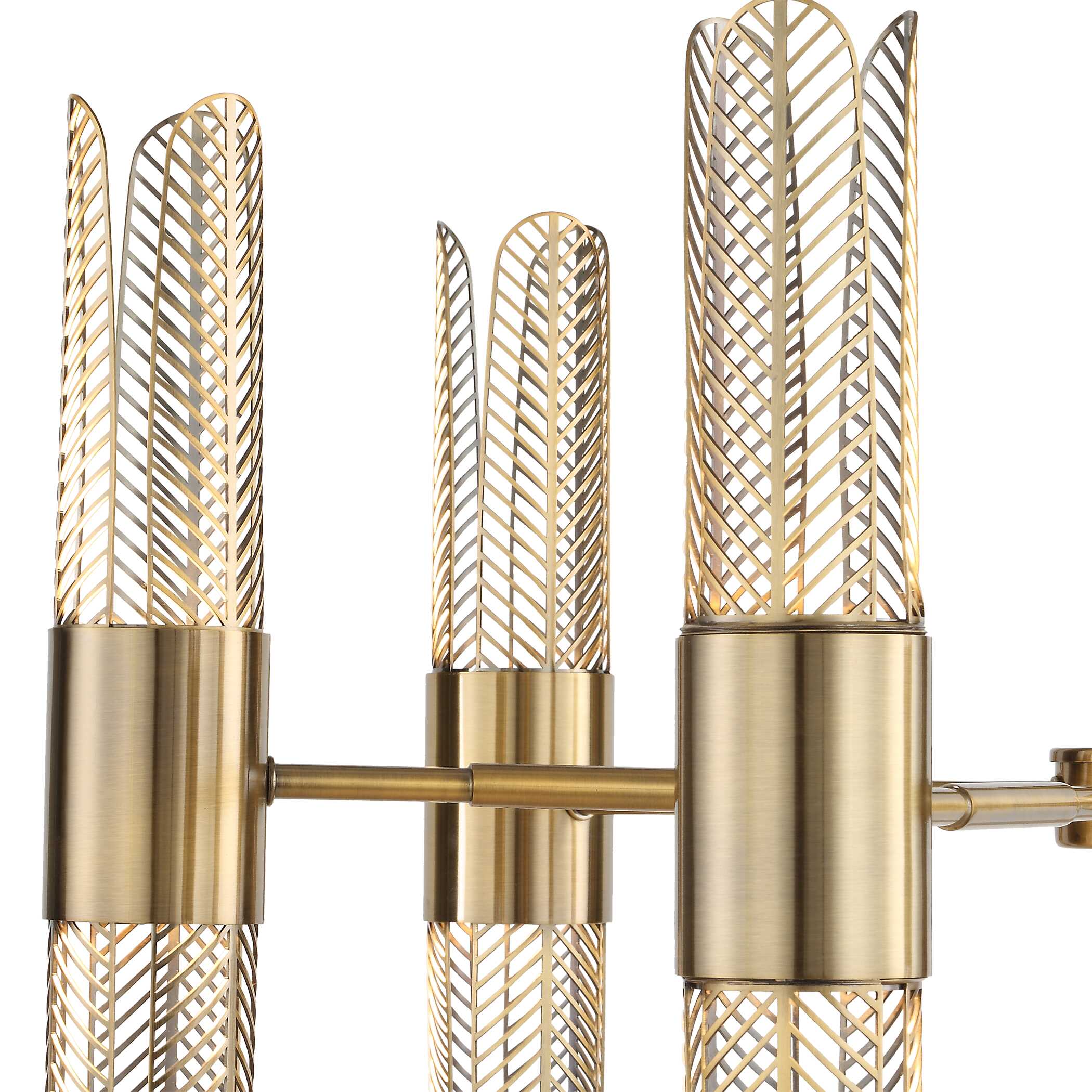 Cret 12 Light Brass Chandelier - Image 9