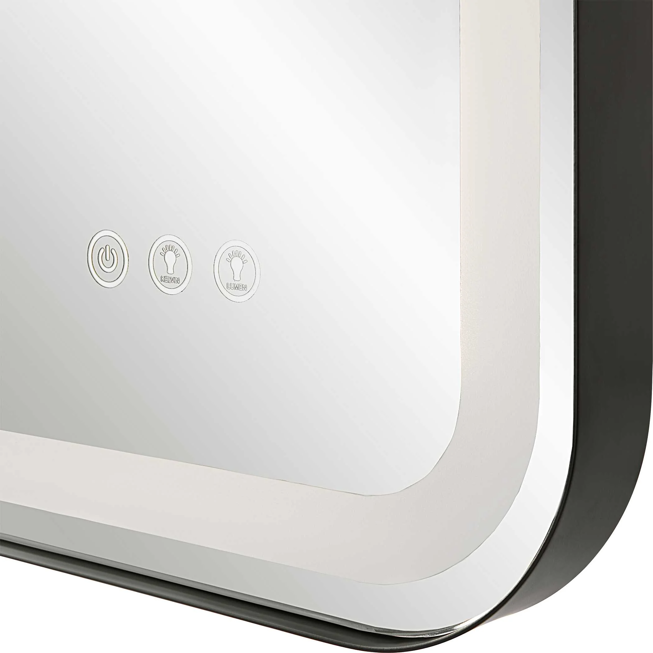 Crofton Lighted Black Large Mirror - Image 7