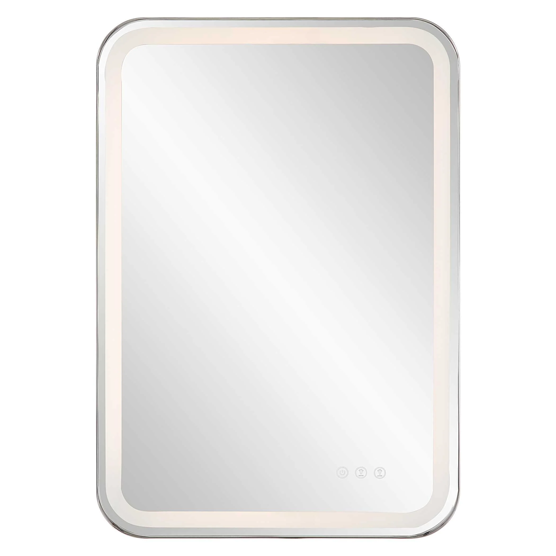 Crofton Lighted Nickel Vanity Mirror - Image 4