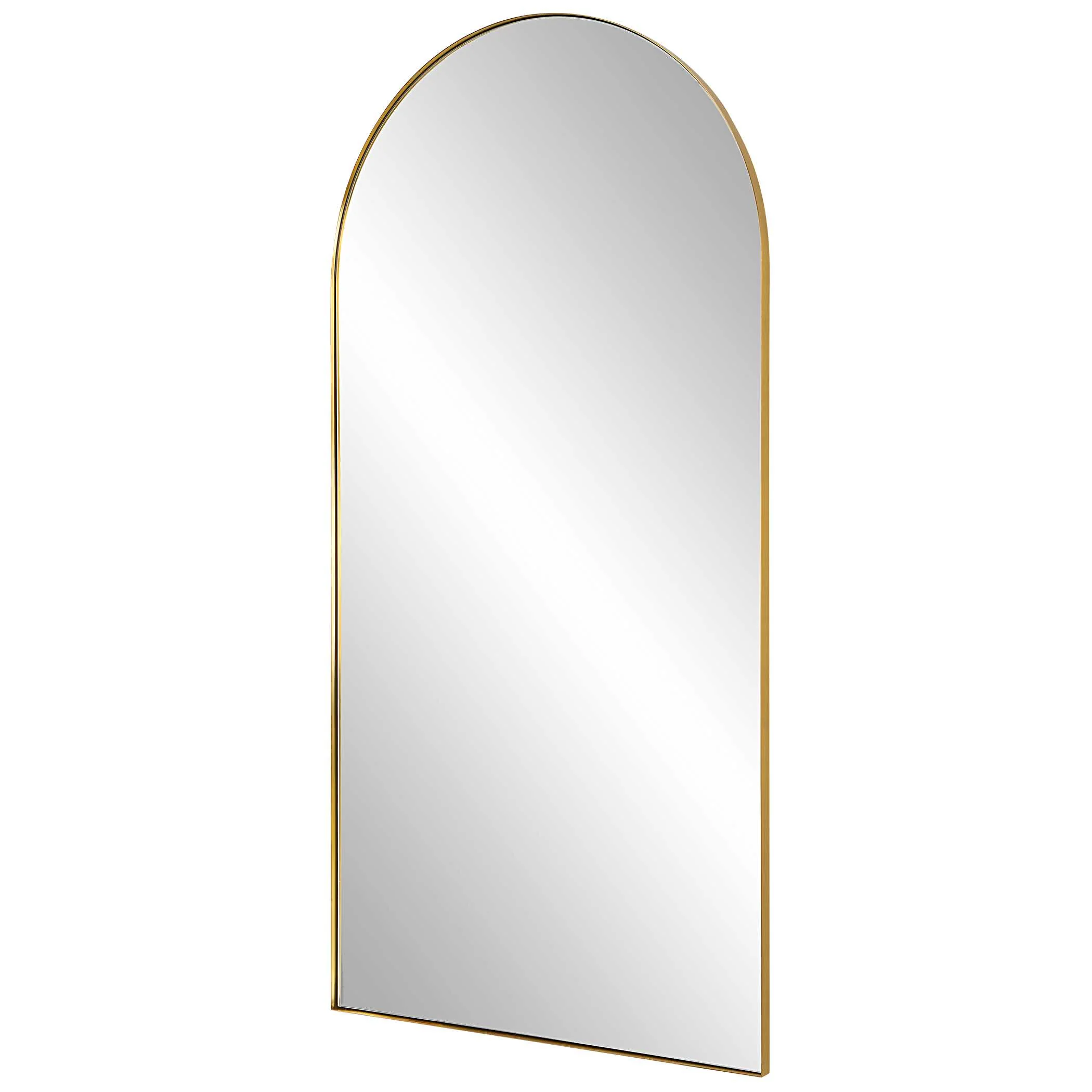 Crosley Antique Brass Arch Mirror - Image 4