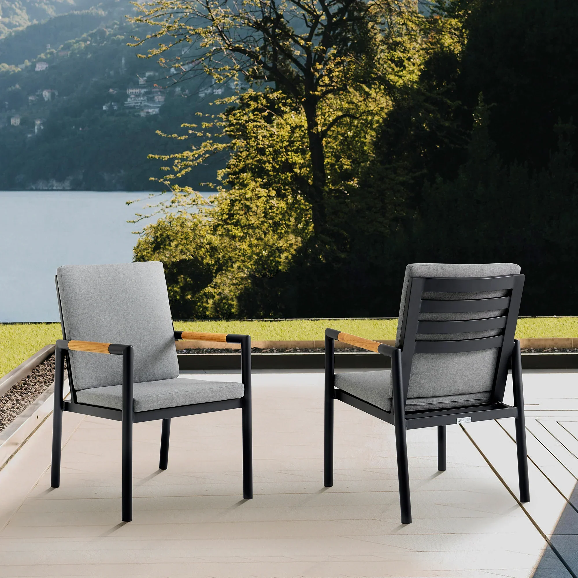 Crown Outdoor Dining Chair - Set of 2 - Image 2