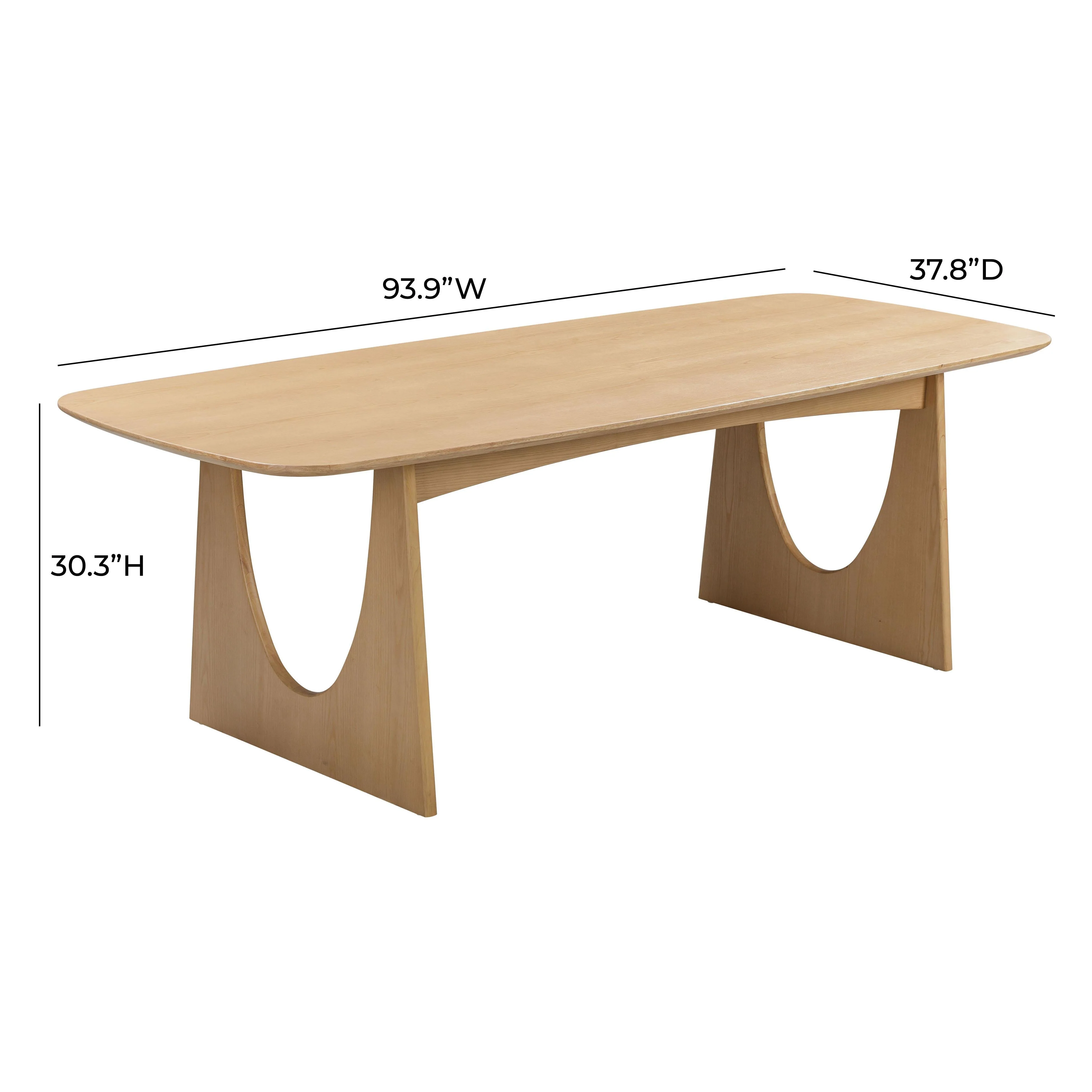 Cybill Natural Ash Dining Table - Image 8