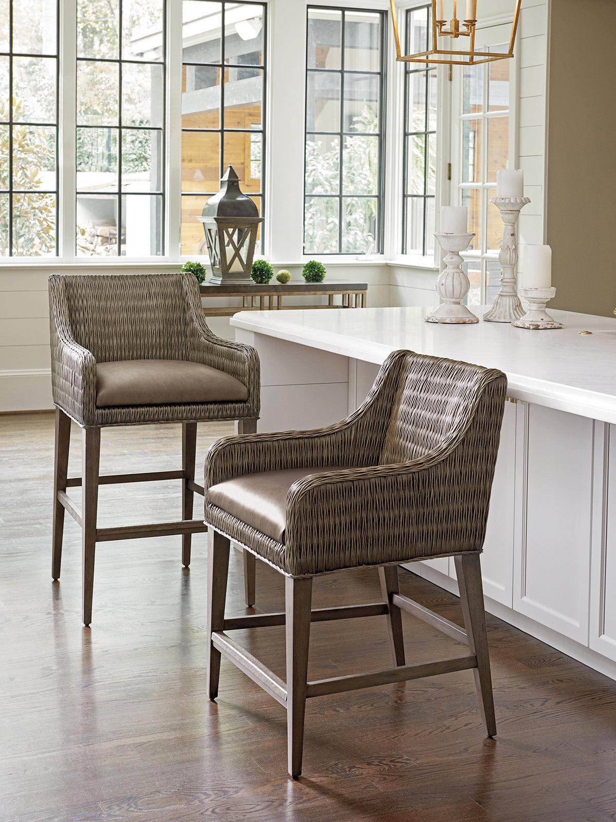 Cypress Point Turner Woven Counter Stool - Image 2