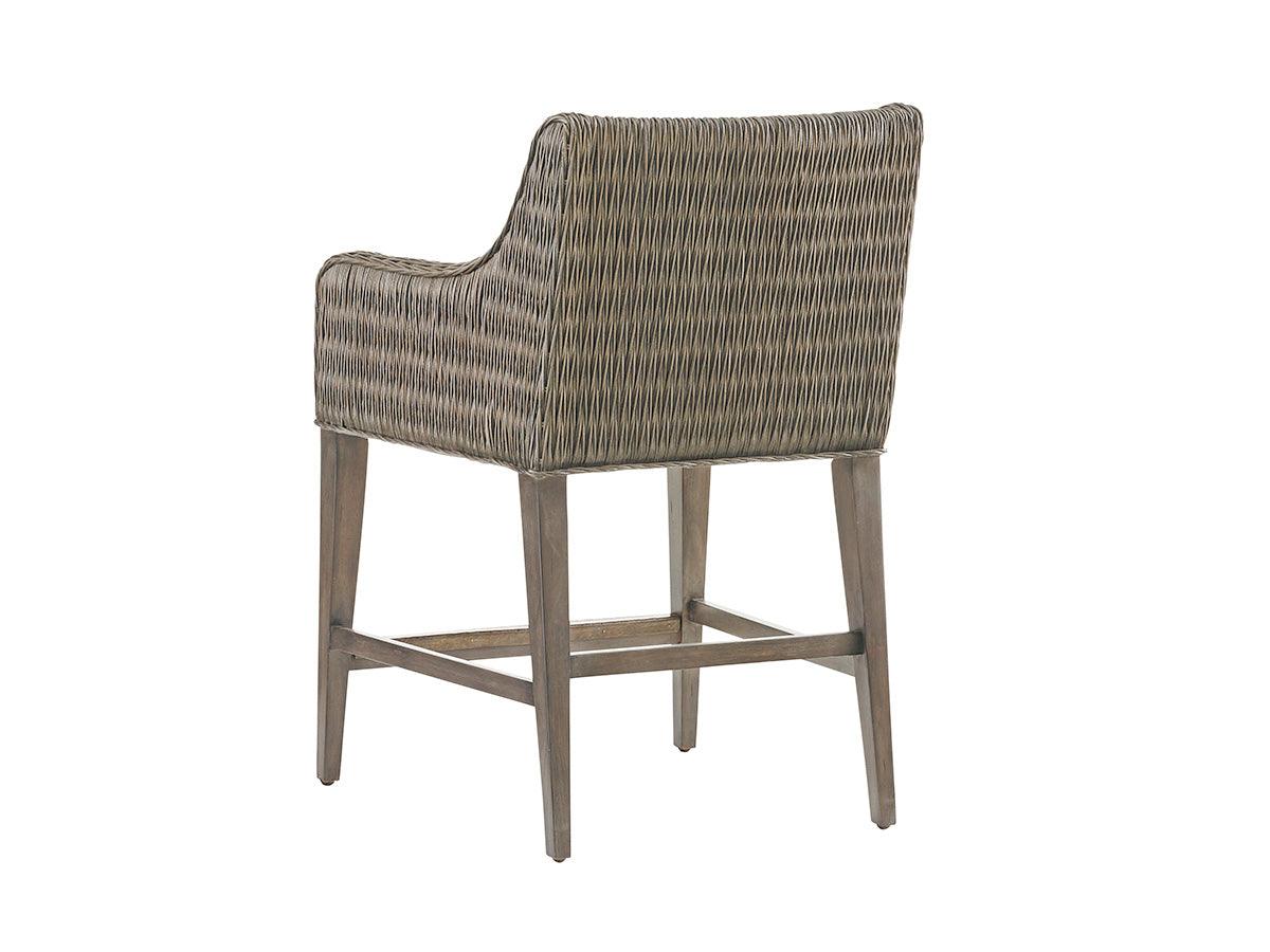 Cypress Point Turner Woven Counter Stool - Image 3