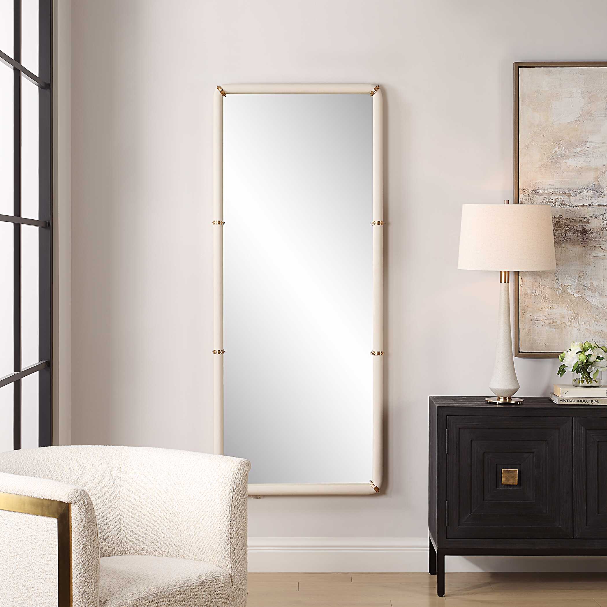 Cyprus White Dressing Mirror - Image 2