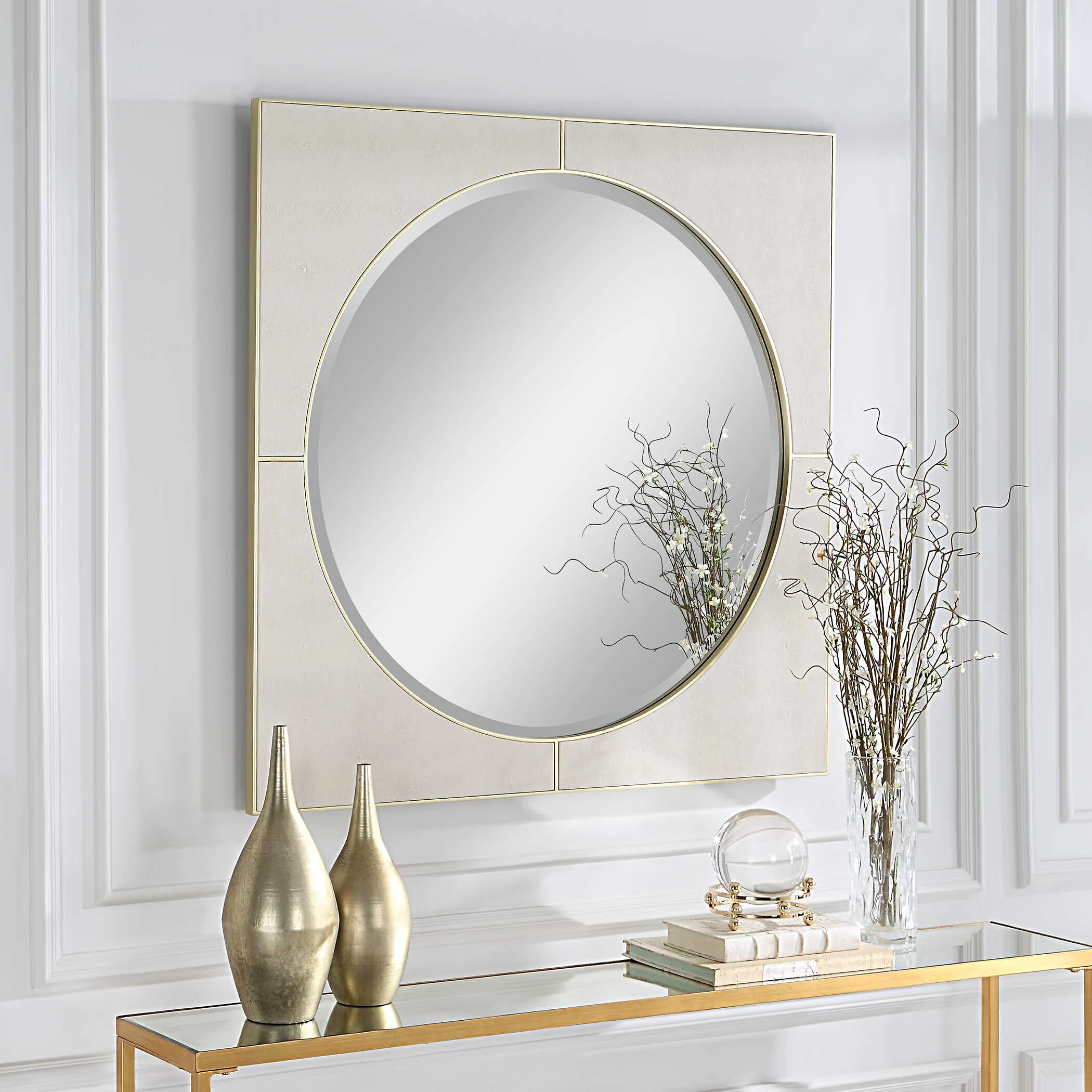 Cyprus White Square Mirror - Image 6